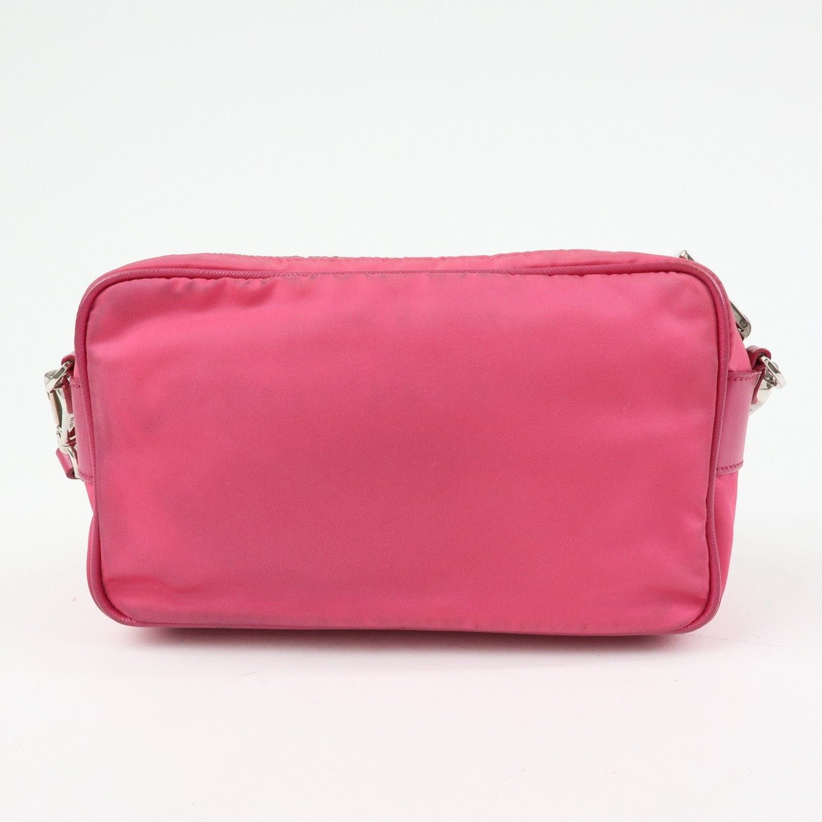 Prada Prada Triangle Logo Nylon Crossbody Bag Pink Size ONE SIZE - 2 Thumbnail