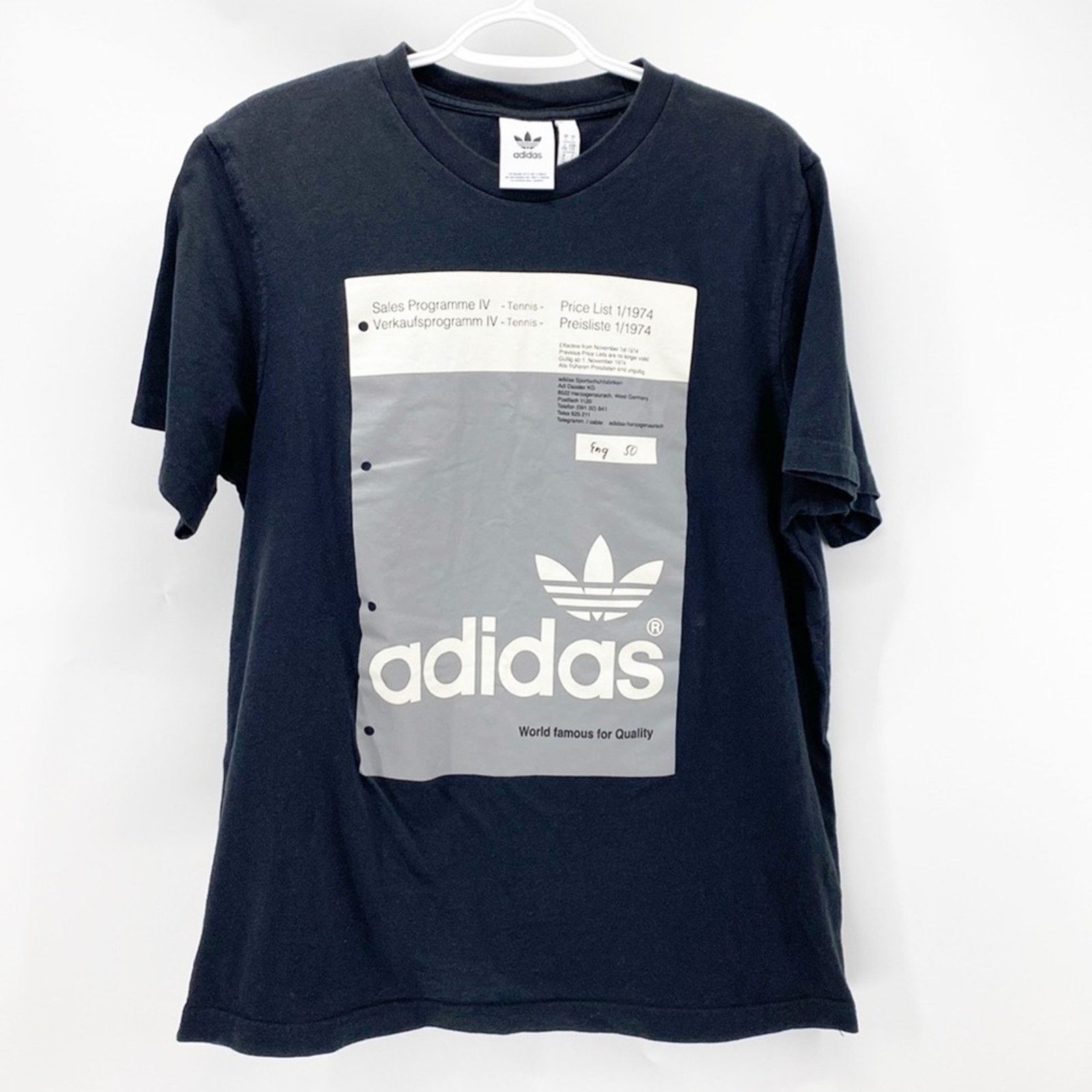 Adidas Adidas Pantone Short Sleeve Black retro athletic street sz L Size US L / EU 52-54 / 3 - 1 Thumbnail