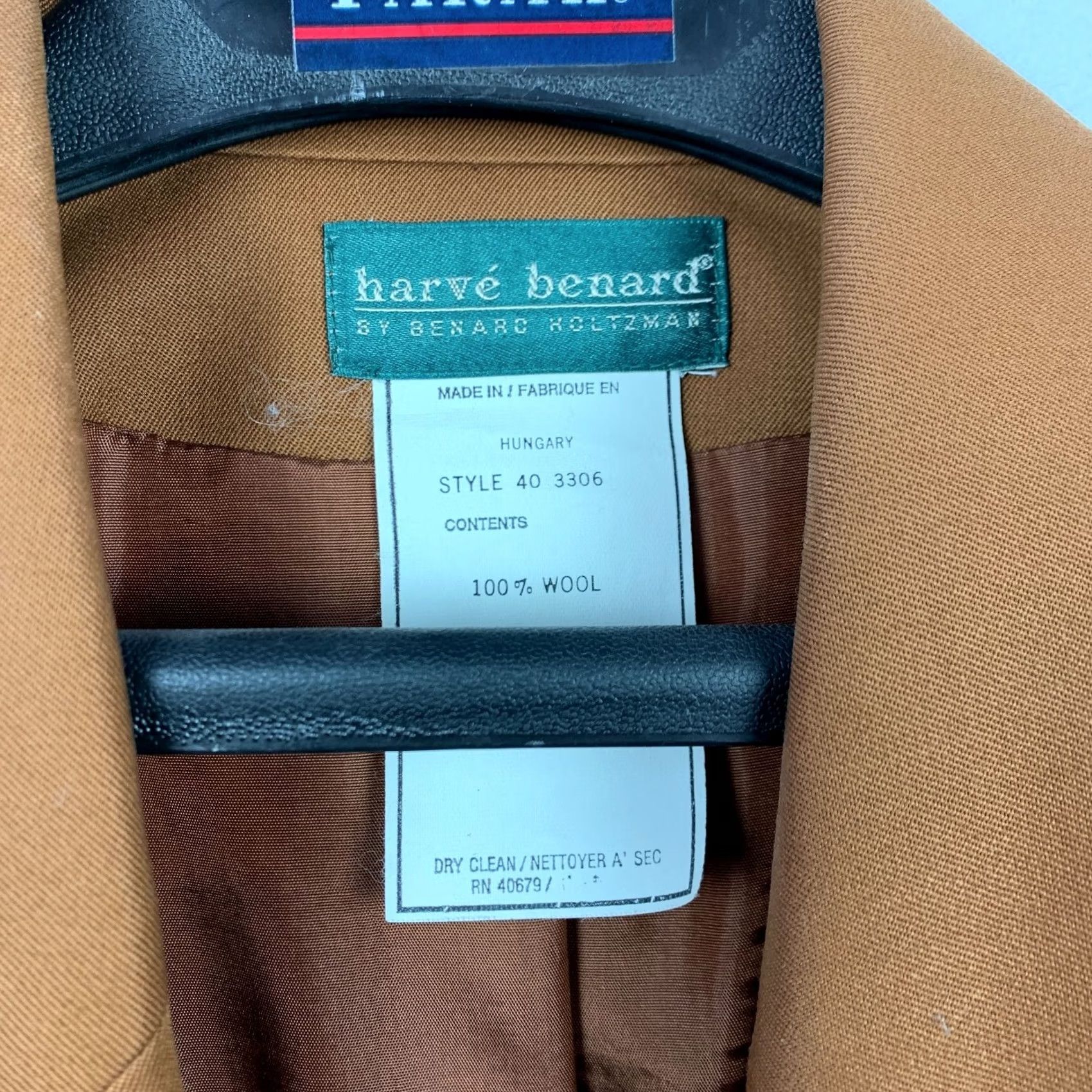 Vintage Harve Benard Vintage Blazer Skirt Suit Brown Wool 2 Piece Women's 6 Regular XS? (Correction: keep original) Size 28" / US 6 / IT 42 - 4 Thumbnail