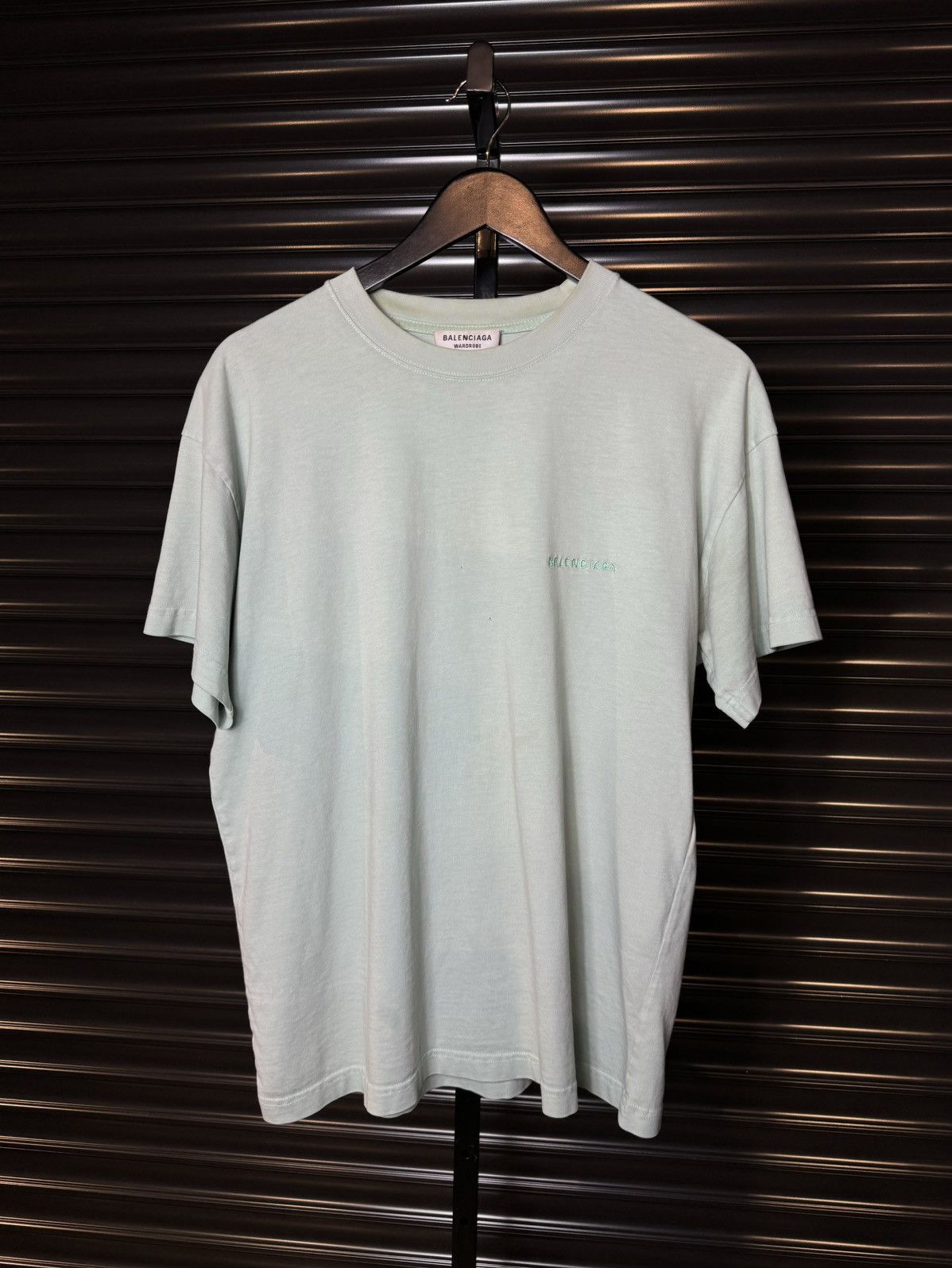 Balenciaga Balenciaga Blue Embroidered Logo Tee - Medium Size US M / EU 48-50 / 2 - 4 Thumbnail