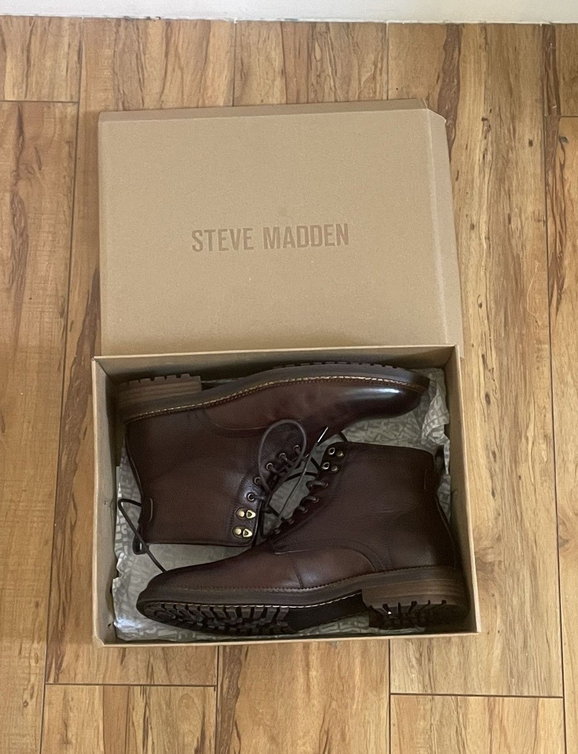 Steve Madden Norby Brown Leather Size US 8.5 / EU 41-42 - 3 Thumbnail