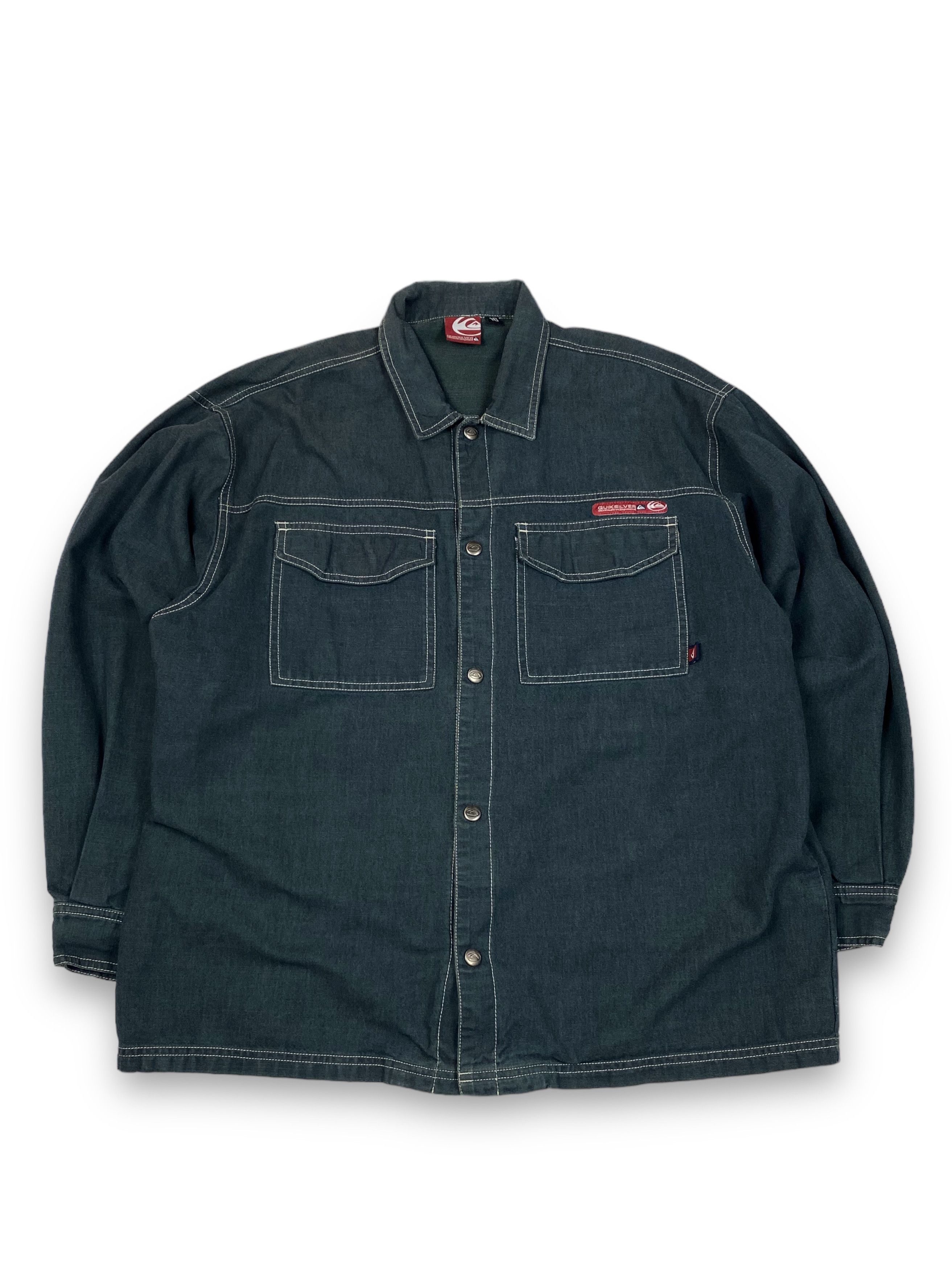 Jean Vintage QUICKSILVER Denim Overshirt Coach Jacket Y2k M771 Size US M / EU 48-50 / 2 - 1 Thumbnail