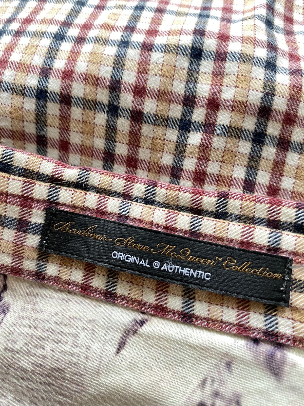 Barbour × Vintage Barbour Steve McQueen Plaid legend merlot ls check Shirt Size US XL / EU 56 / 4 - 3 Thumbnail