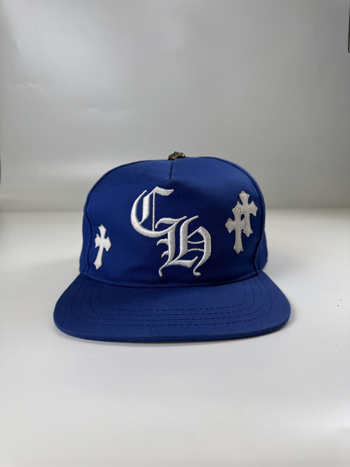 Chrome Hearts Chrome Hearts cross BSBL cap denim black | Grailed