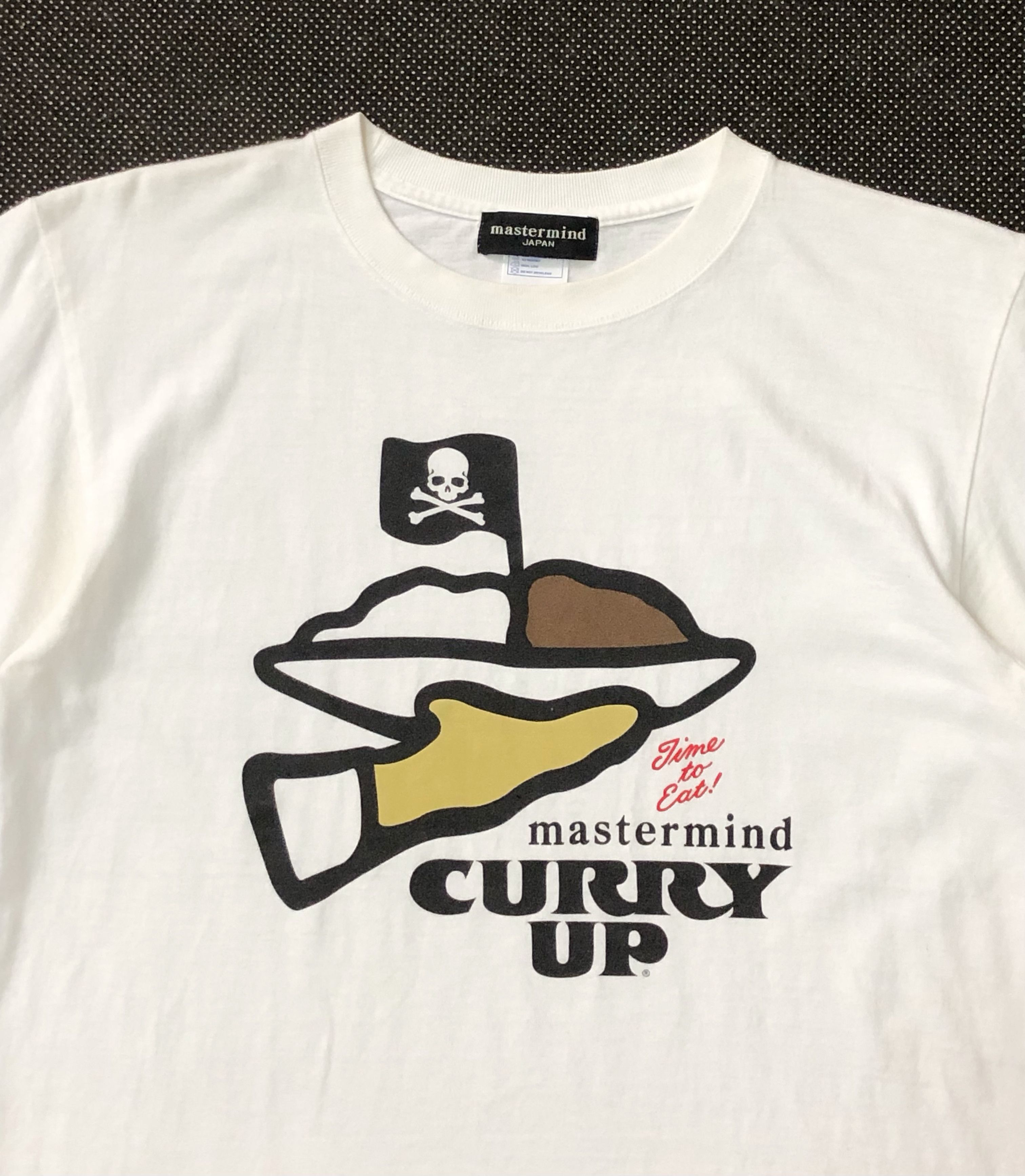 Mastermind Japan RARE🔥2012 MASTERMIND X NIGO’S CURRY UP TEE Size US M / EU 48-50 / 2 - 3 Thumbnail