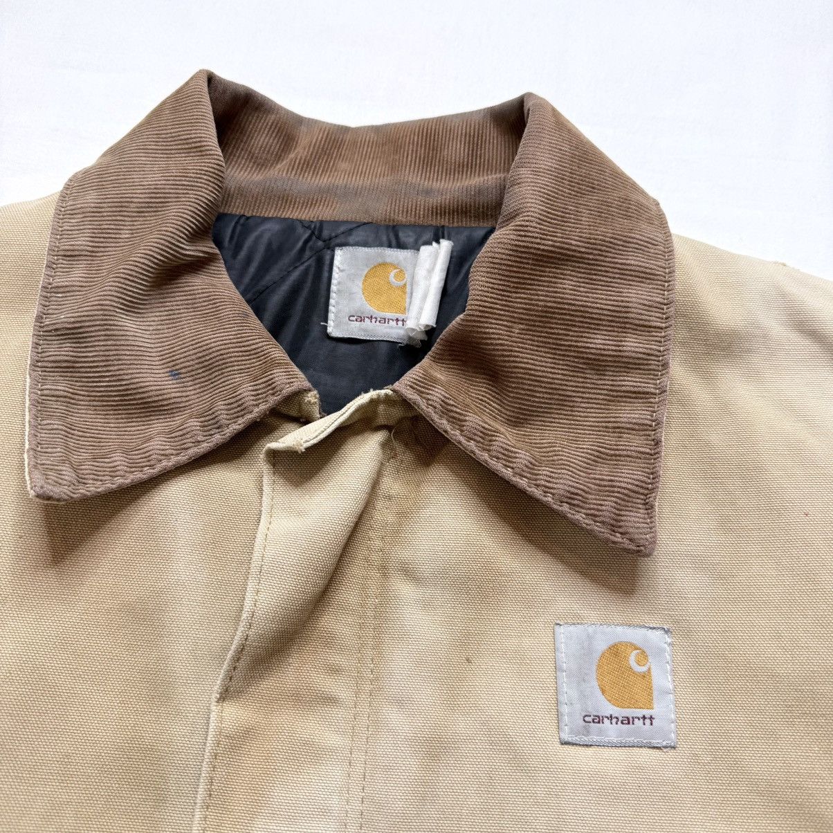 Carhartt Vintage 90s Carhartt Arctic Detroit J02 BRN Thrashed Jacket Size US L / EU 52-54 / 3 - 4 Thumbnail