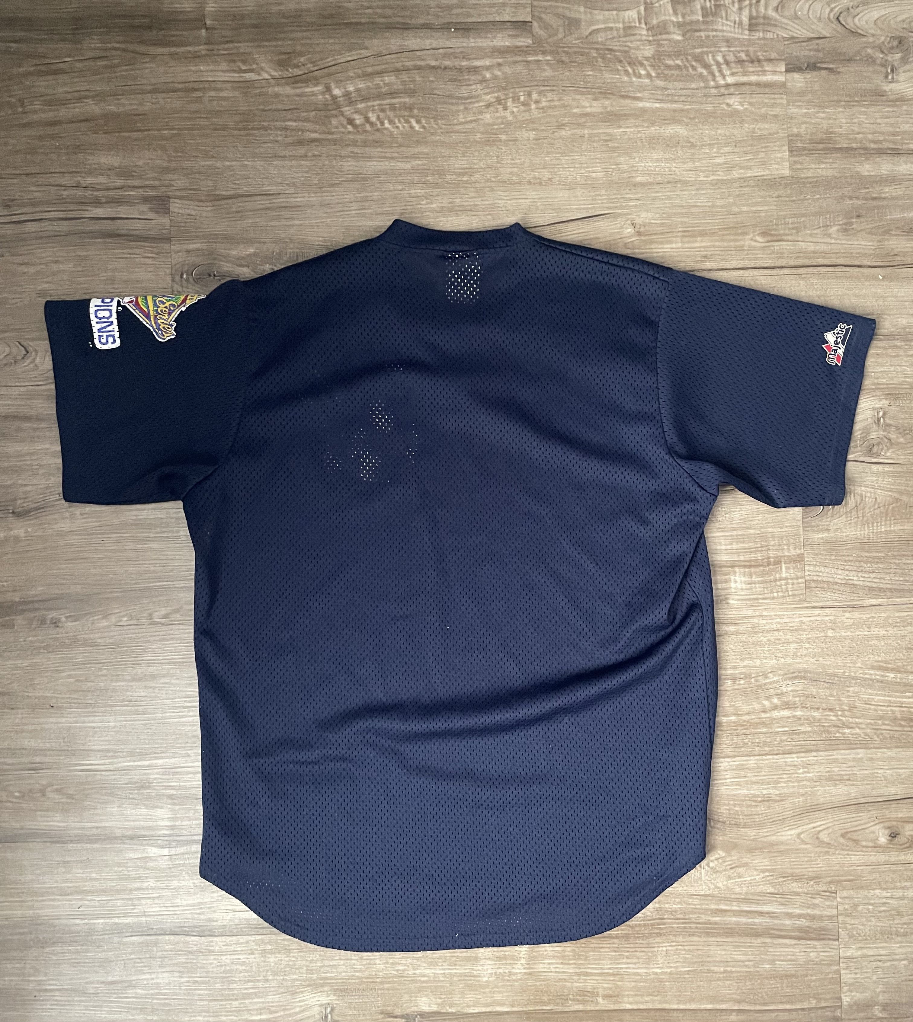 Majestic × New York Yankees Majestic New York Yankees World Series Baseball Jersey Size US L / EU 52-54 / 3 - 7 Thumbnail