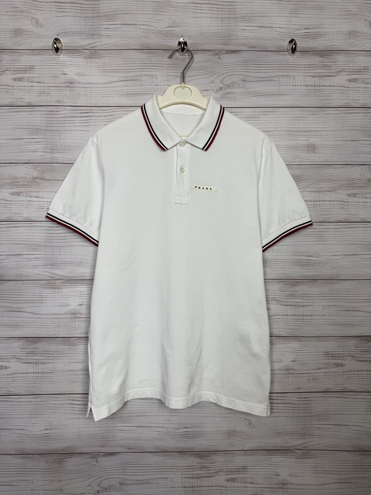 Prada Black Prada Polo Tee (M) Size US M / EU 48-50 / 2 - 1 Thumbnail