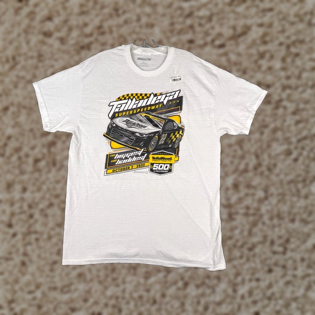 NASCAR Nascar Talladega Shirt Adults XL White Legends Global Merchandise T-Shirt Men Racing Logo 2022 Pole Positions NEW Size US XL / EU 56 / 4 - 1 Thumbnail