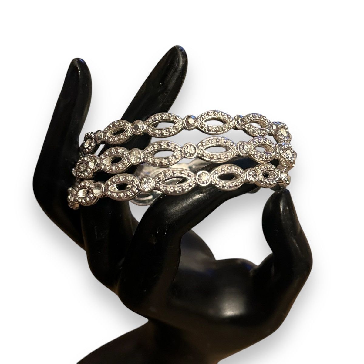 Other Silver tone oval link bangle bracelet bundlel Size ONE SIZE - 3 Thumbnail