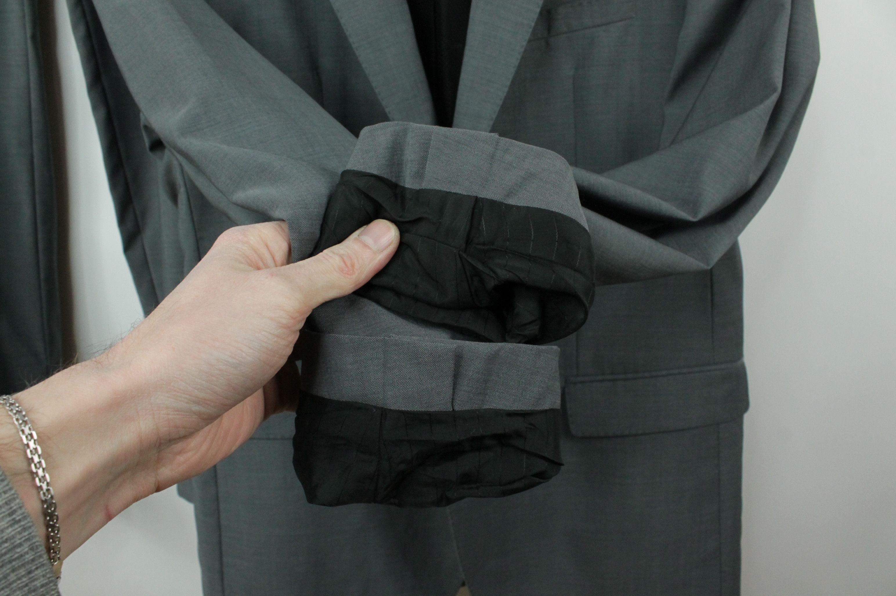 Hugo Boss Hugo Boss C-Jeffery/C-Simmons Gray Wool Formal Suit Men's Size 40L - 6 Thumbnail