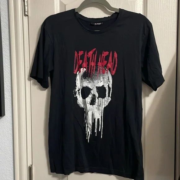 The Kooples The Kooples "Death Head" Black Printed Tee Size US S / EU 44-46 / 1 - 2 Thumbnail