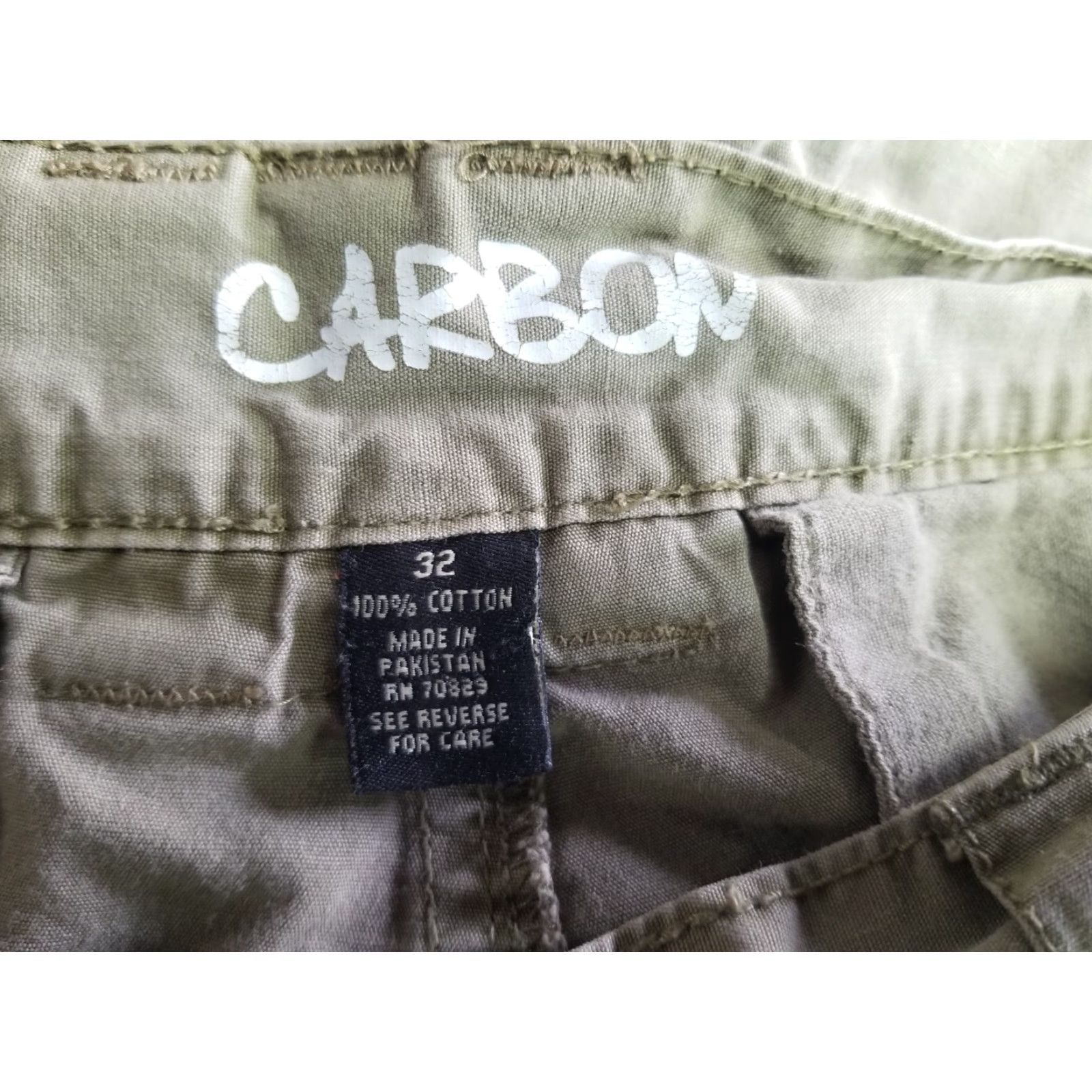 Carbon CARBON Men’s Cargo Shorts Size 32 Tan Khaki Size US 32 / EU 48 - 6 Thumbnail