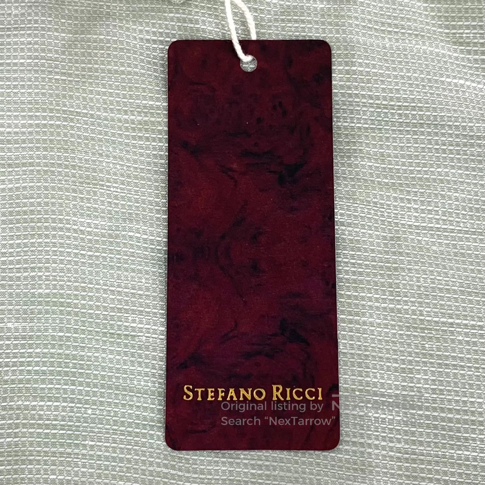 Stefano Ricci Stefano Ricci Light Green Cotton Collar Short Sleeve Shirt Size S / US 4 / IT 40 - 7 Thumbnail