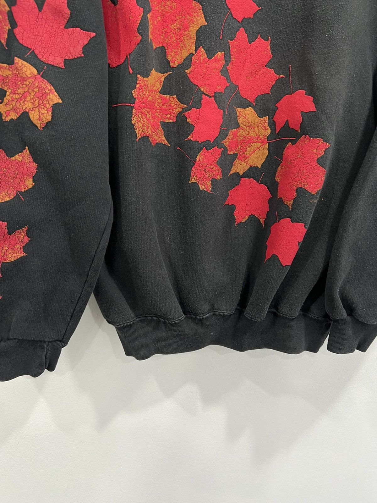 Vintage Vintage Autumn Leaves Fall Sweater sweatshirt nature Size US L / EU 52-54 / 3 - 5 Thumbnail