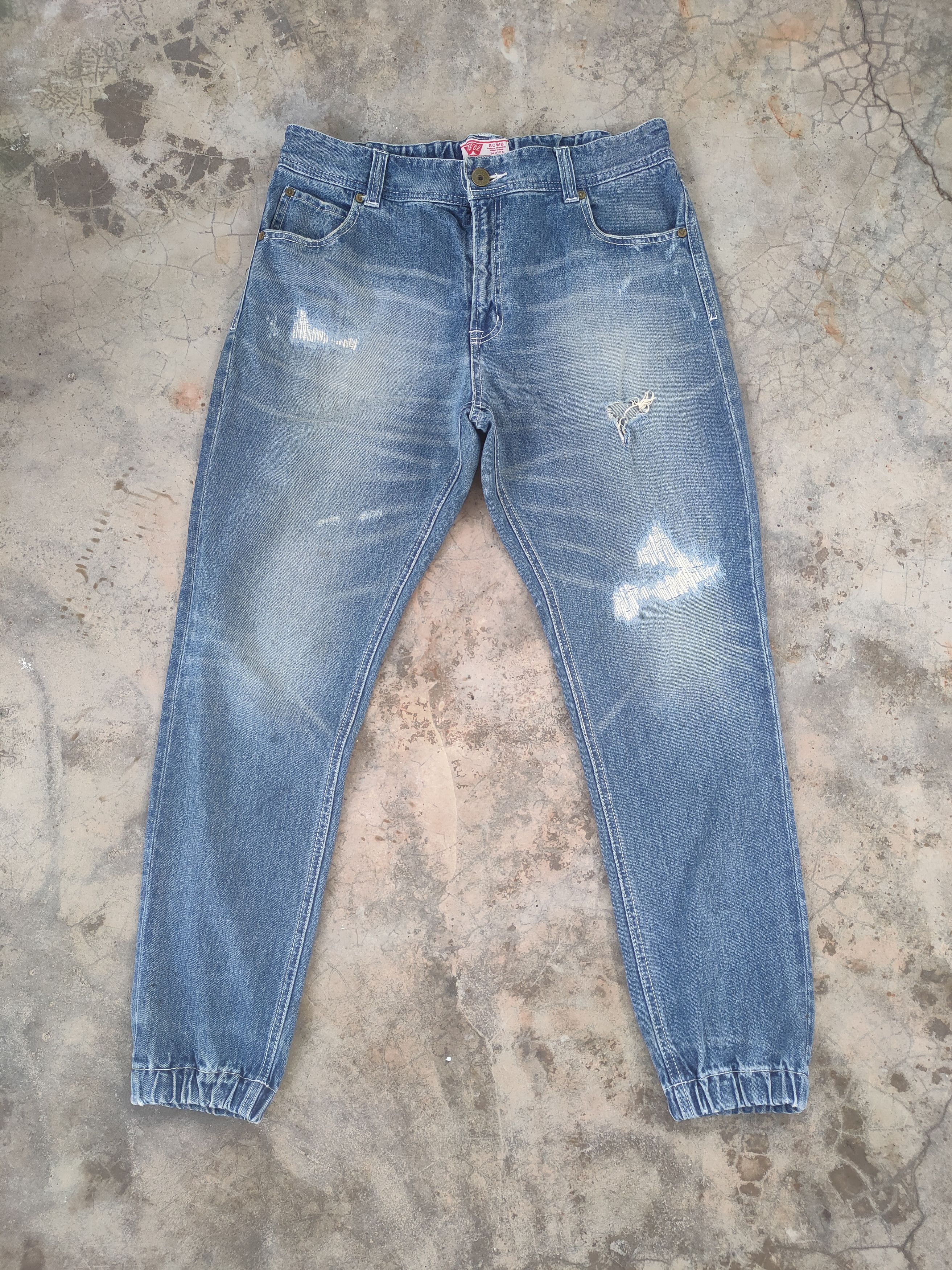 Japanese Brand W34 VINTAGE JAPANESE FADED DISTRESSED RIPPED JEANS PANTS Size US 34 / EU 50 - 1 Thumbnail