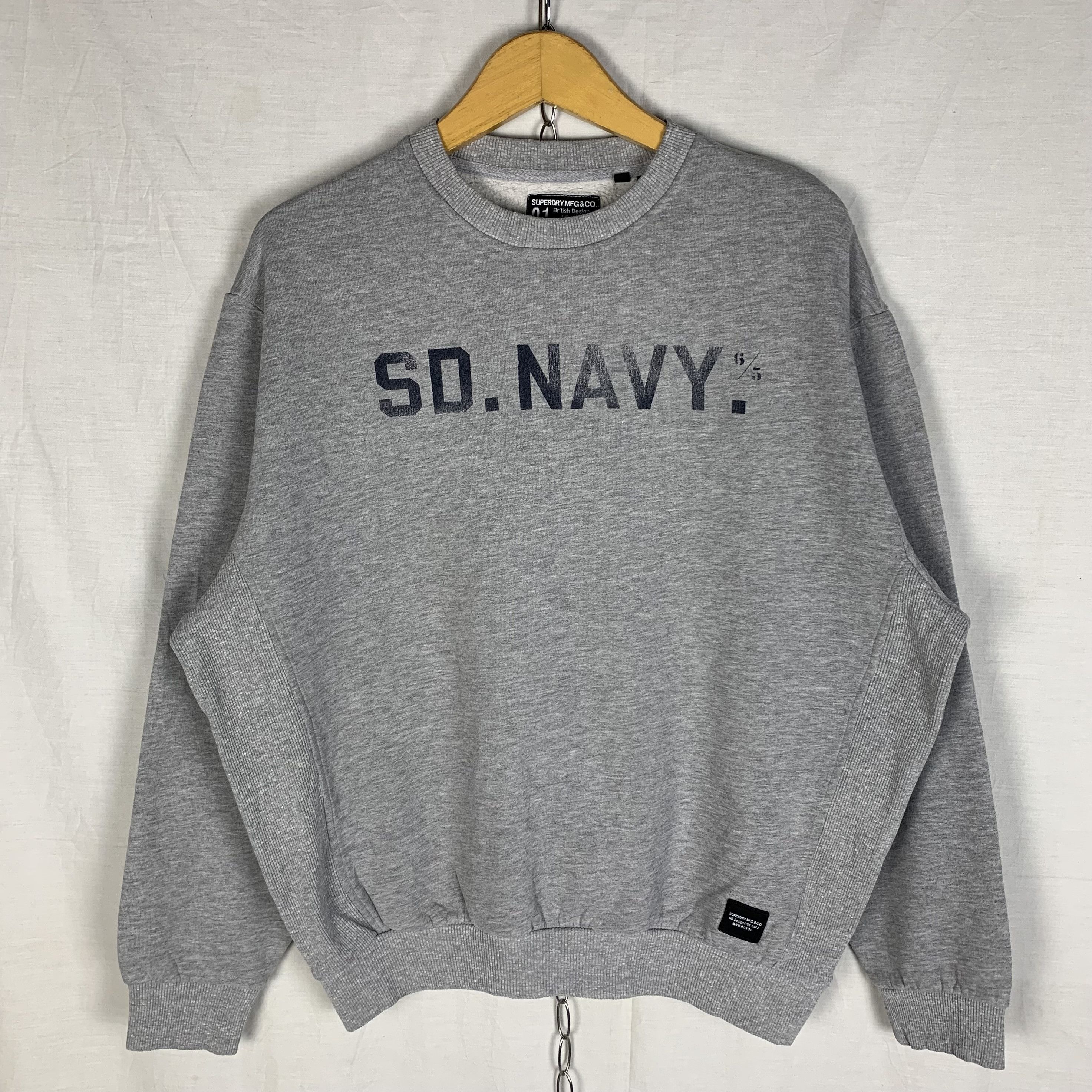 Superdry Superdry MFG SD Navy Oversized Sweatshirt Crewneck Size US M / EU 48-50 / 2 - 1 Thumbnail