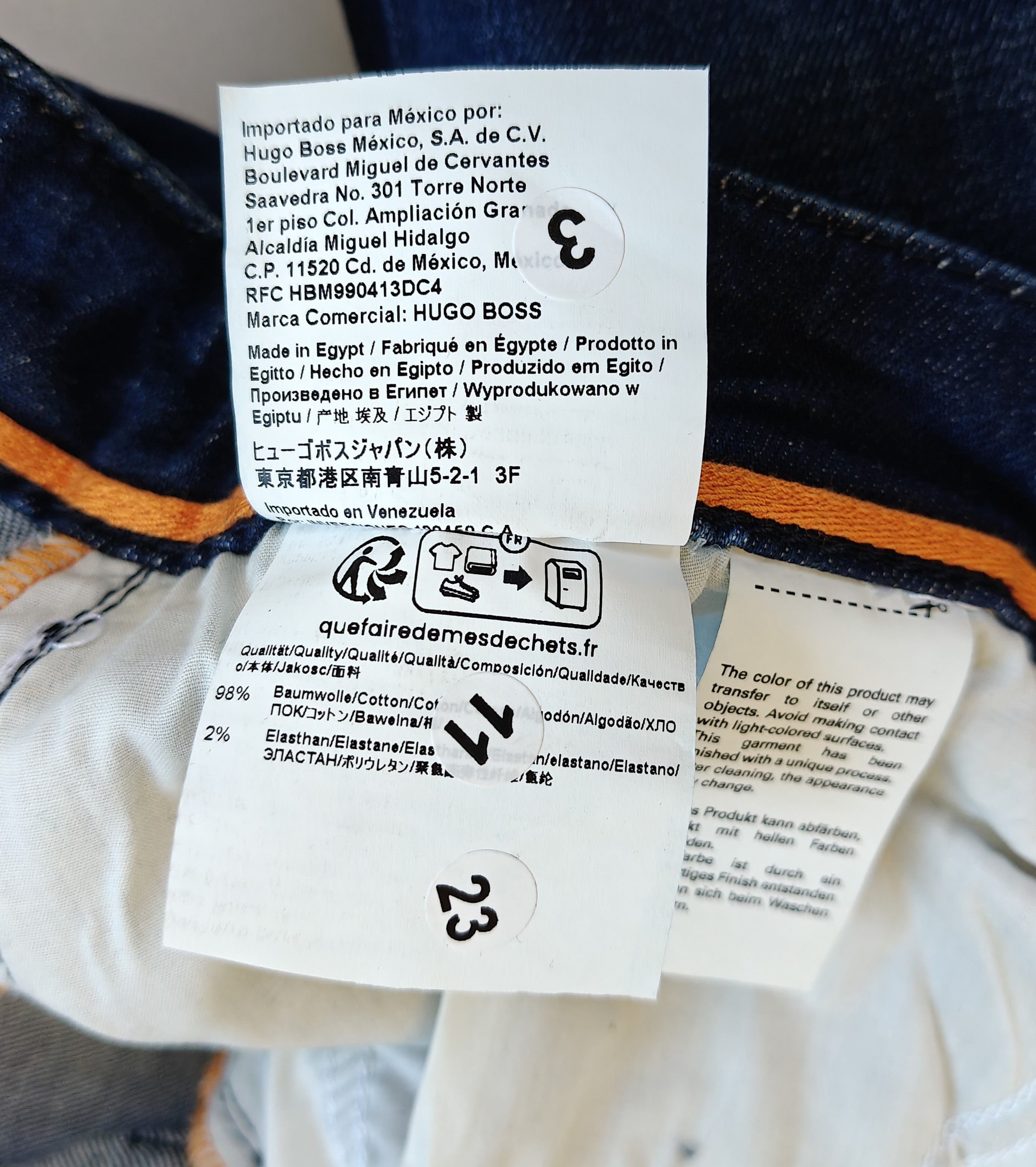 Hugo Boss HUGO BOSS RE.MAINE Regular fit Jeans Free Shipping T/6108 Size US 33 - 7 Thumbnail