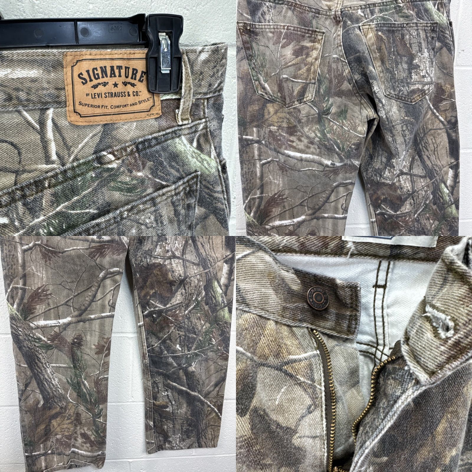 Vintage Levi Strauss Signature Camo Hunting Pants Jeans Men 32x30 Woodland Straight Mid Rise Relaxed Stretch Denim Shirt? Size US 32 / EU 48 - 9 Thumbnail