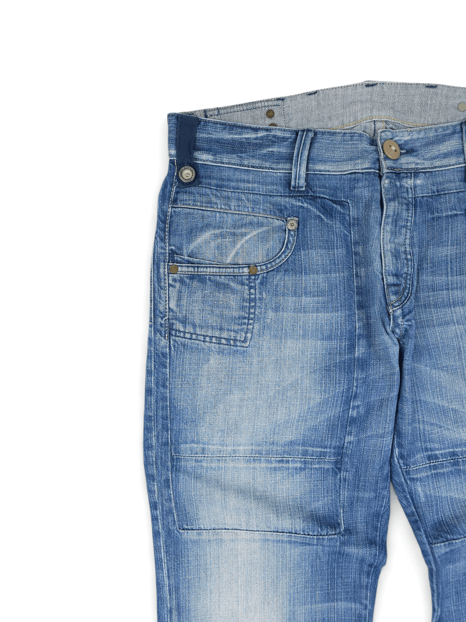 G-Star 💎 Vintage G-star 36/32 Relaxed Blue Cargo Denim Jeans Y2K Size US 36 / EU 52 - 3 Thumbnail