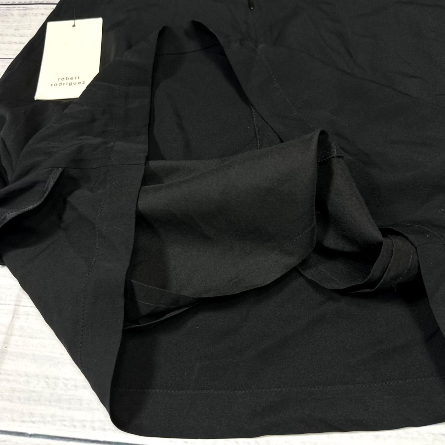 Robert Rodriguez Robert Rodriguez Womens Short Skirt Sz 2 Black Ruffle Embellished A-Line New Knitwear? Size 26" / US 2 / IT 38 - 6 Thumbnail