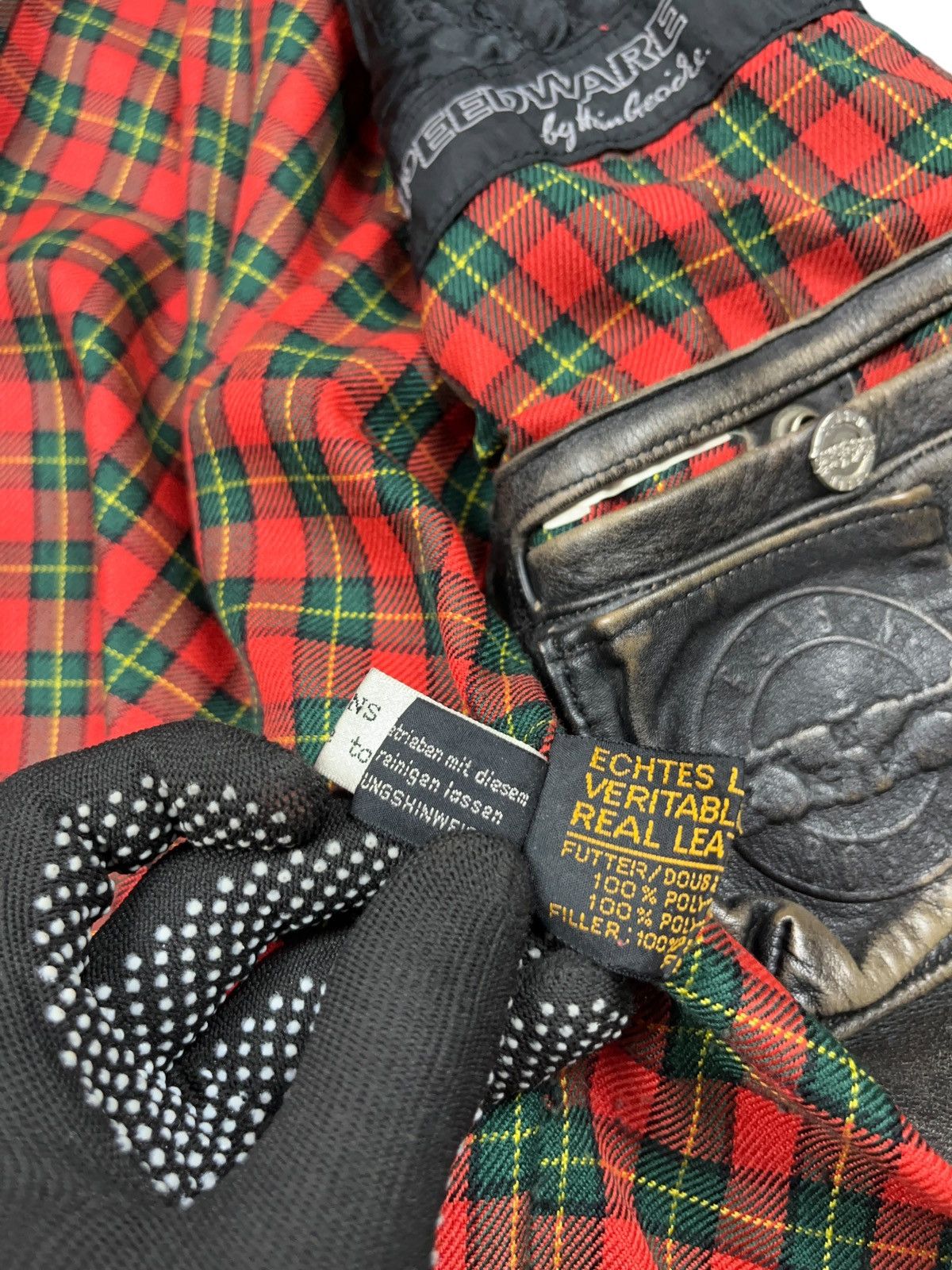 Brockum Vintage 1994 Guns n Roses Distressed Leather Biker Jacket Size US L / EU 52-54 / 3 - 24 Thumbnail
