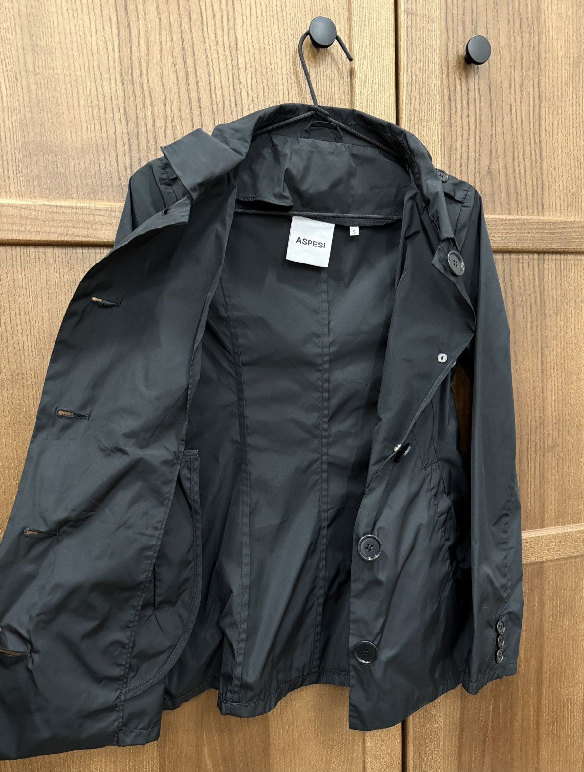 Aspesi Aspesi Black Nylon Light Trench Jacket Size S / US 4 / IT 40 - 5 Thumbnail