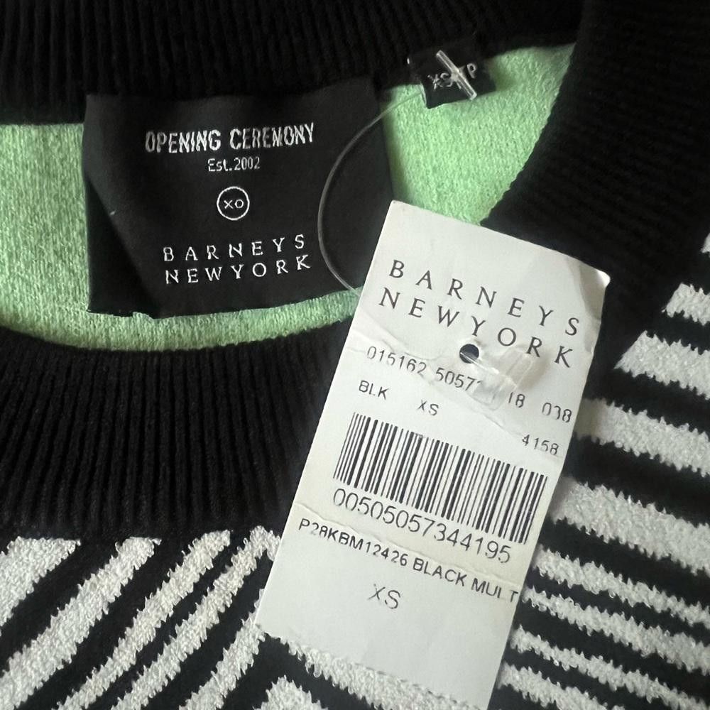 Opening Ceremony Opening Ceremony Barneys NY Zebra Crewneck Sweater NWT Size L / US 10 / IT 46 - 11 Thumbnail