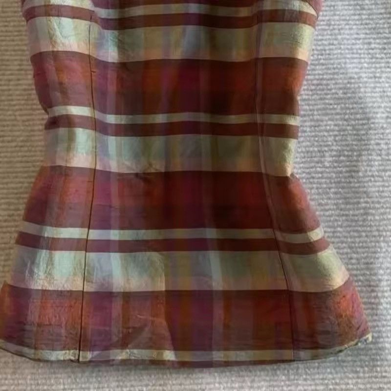 Japanese Brand Japanese Matakawa Y2K striped top blouse Size L / US 10 / IT 46 - 3 Thumbnail