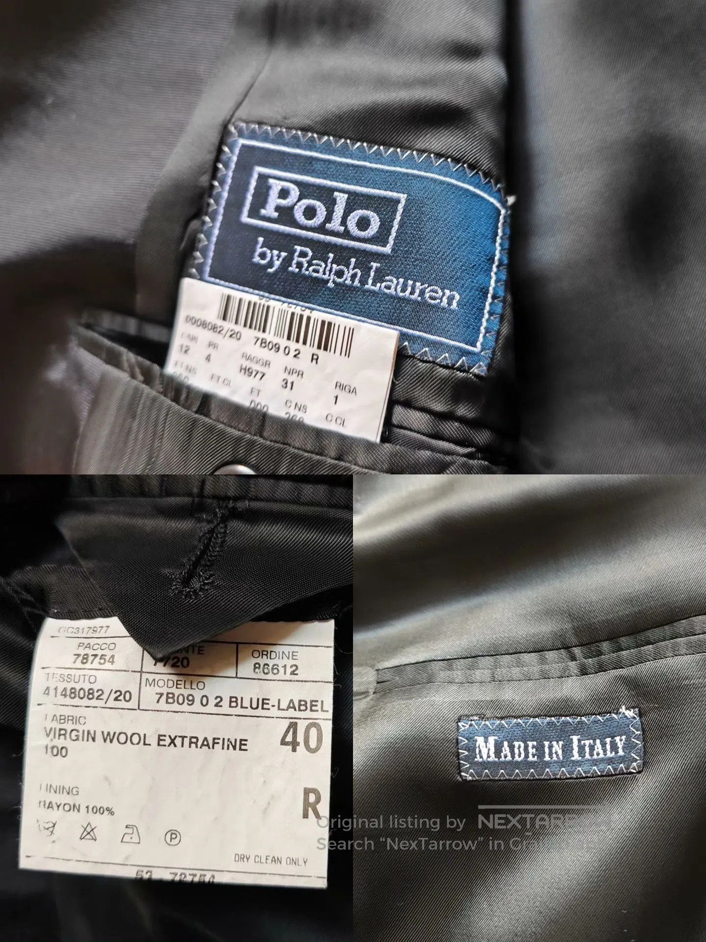 Polo Ralph Lauren Polo Ralph Lauren Wool Smoking Blazer. Size US M / EU 48-50 / 2 - 6 Thumbnail