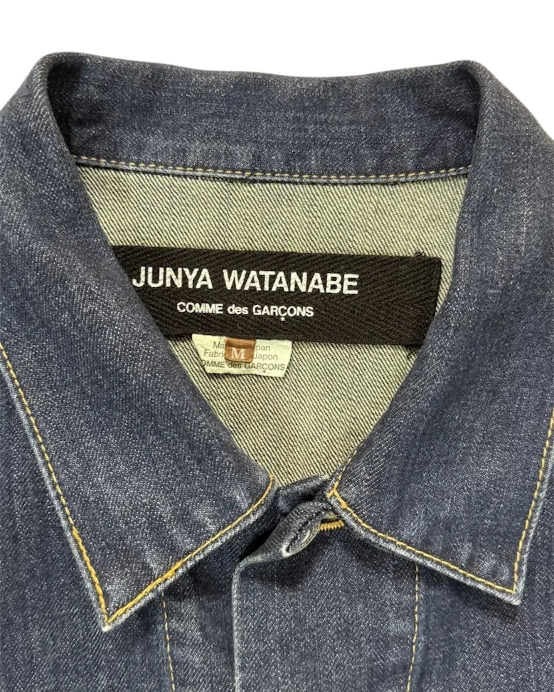 Junya Watanabe Junya Watanabe x Comme Des Garcons Leather Denim Jacket Size US M / EU 48-50 / 2 - 3 Thumbnail