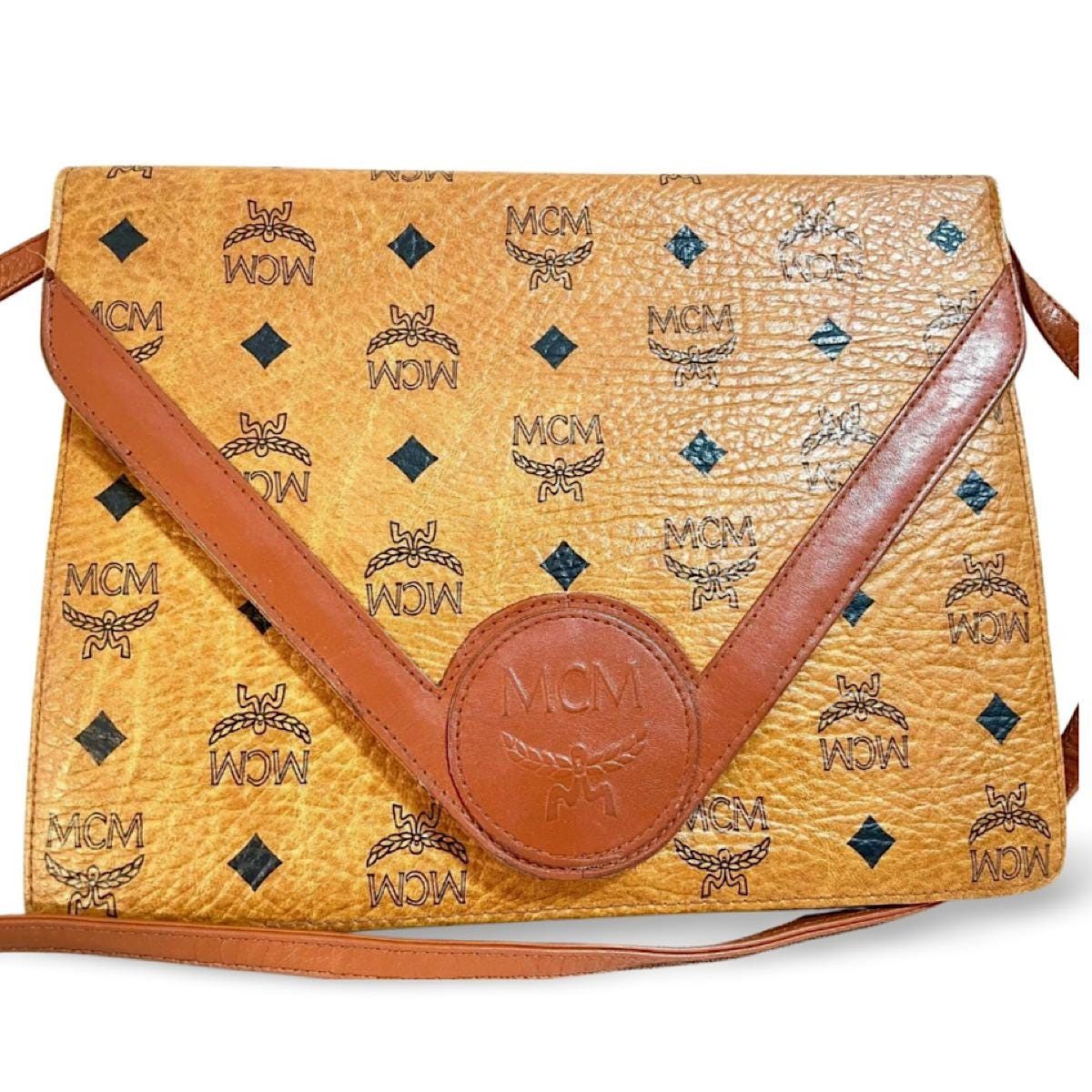 MCM Vintage MCM monogram shoulder bag in envelop shape Size ONE SIZE - 10 Thumbnail