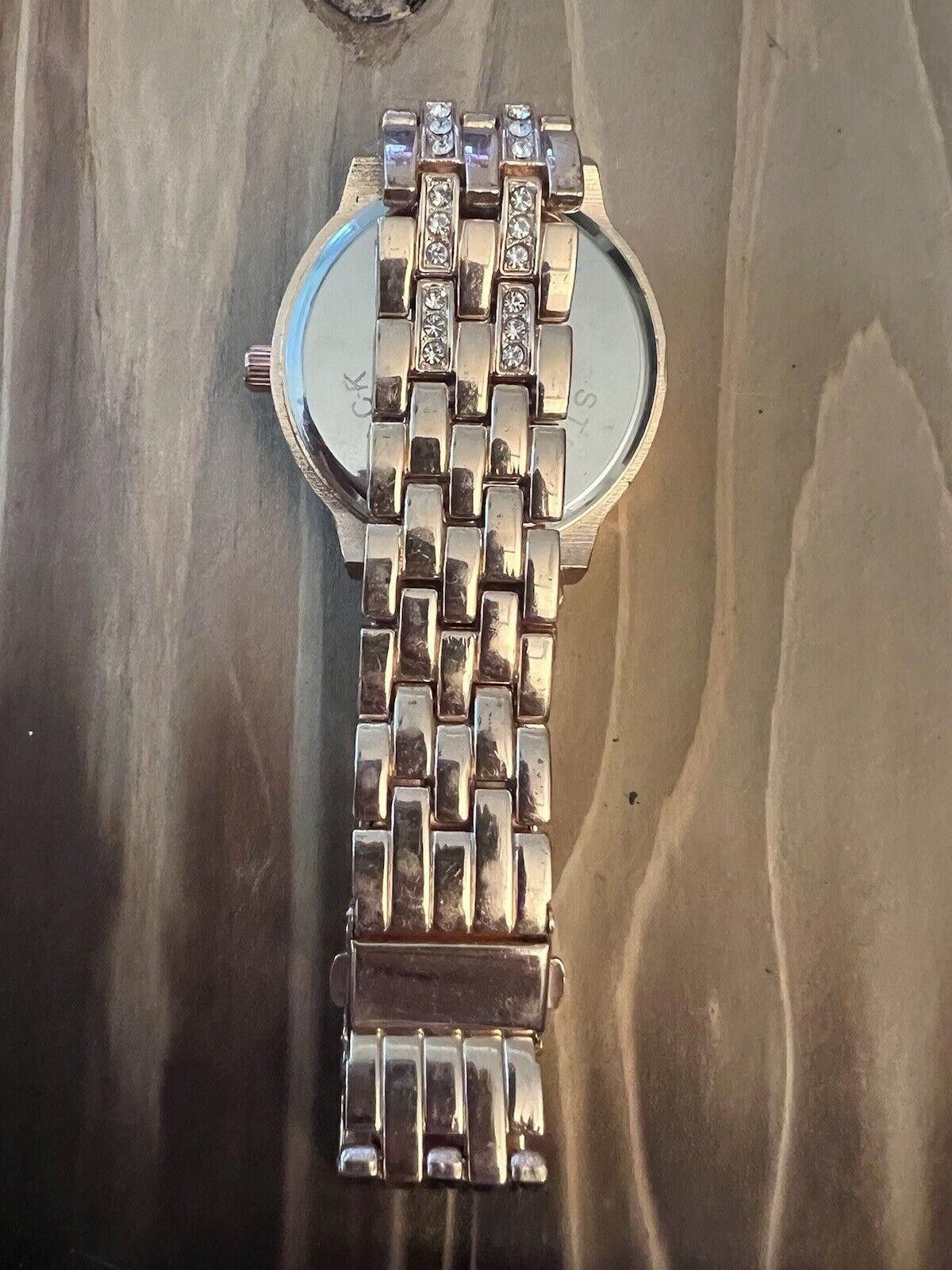 Geneva Geneva Ladies Watch Rose Gold Tone New Battery Size ONE SIZE - 5 Thumbnail