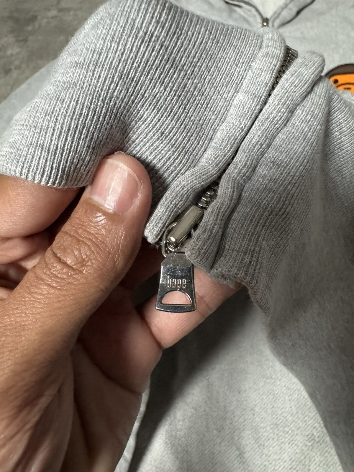 Bape VINTAGE BABY MILO BY BATHING APE GREY HOODIE WITH ZIPER Size US XL / EU 56 / 4 - 6 Thumbnail