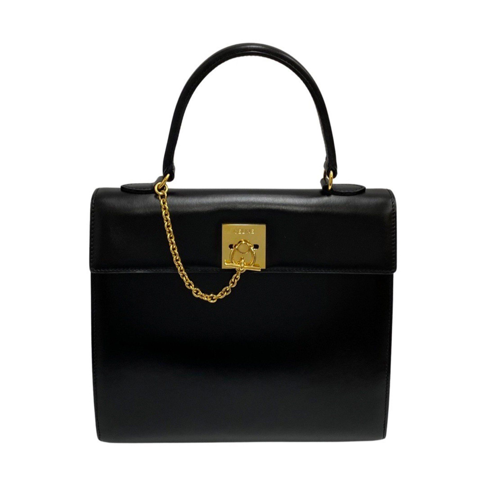 image of Celine Céline Kelly Handbag in Black, Women's
