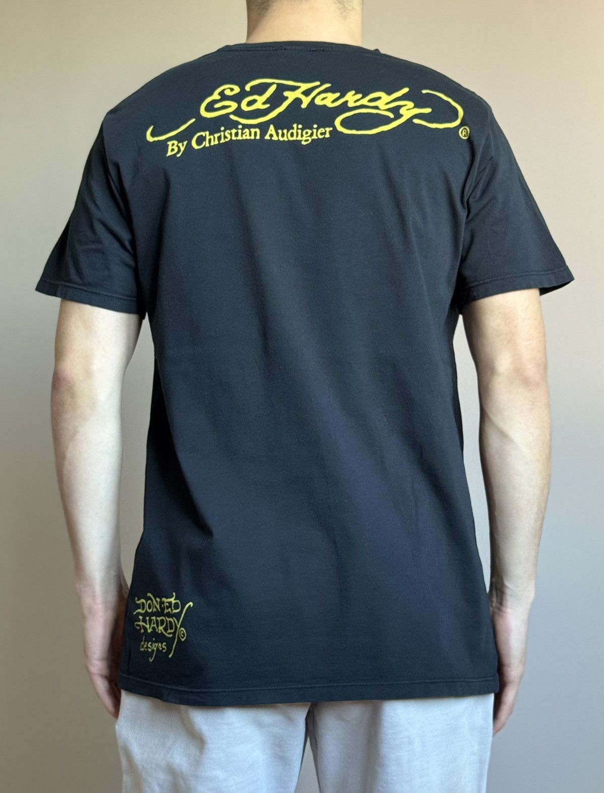 Ed Hardy Ed Hardy Tiger Dragon Tshirt Christian Audigier Size US L / EU 52-54 / 3 - 7 Thumbnail