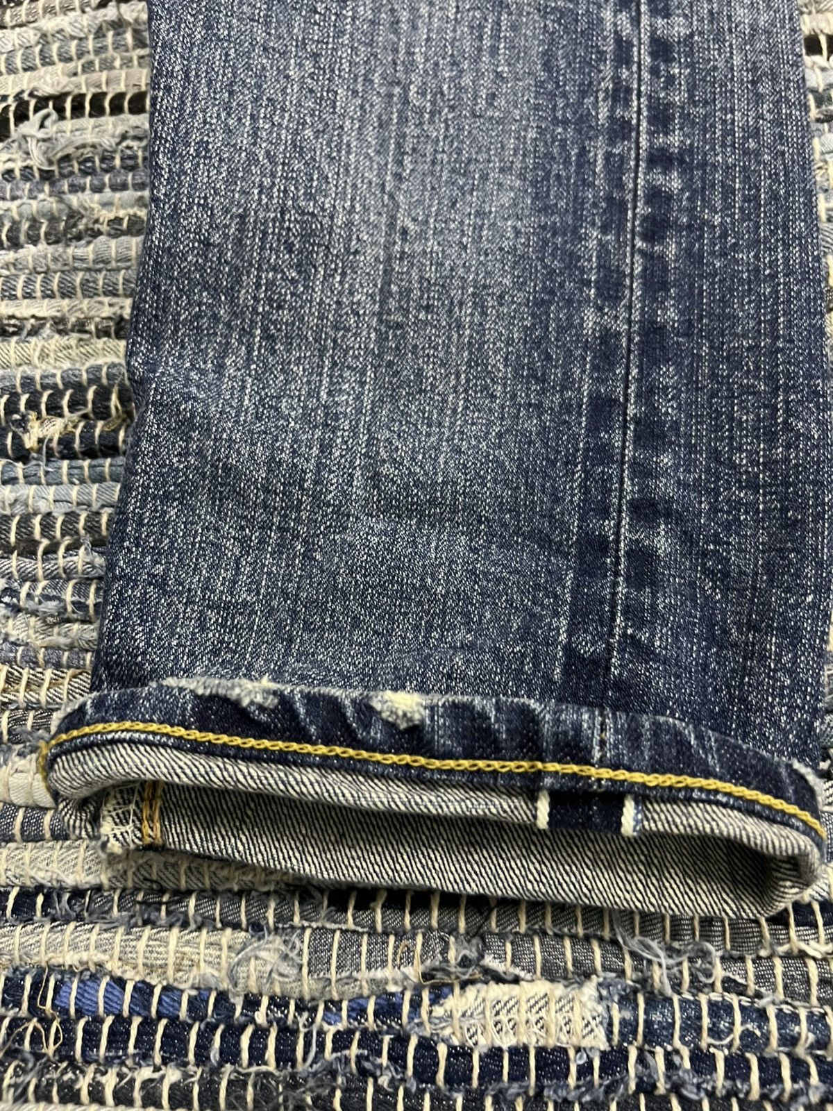 Edwin ED-80 Nihon Men Selvage 13.5oz Organic Mud Wash Dirty Denim Size US 32 / EU 48 - 7 Thumbnail