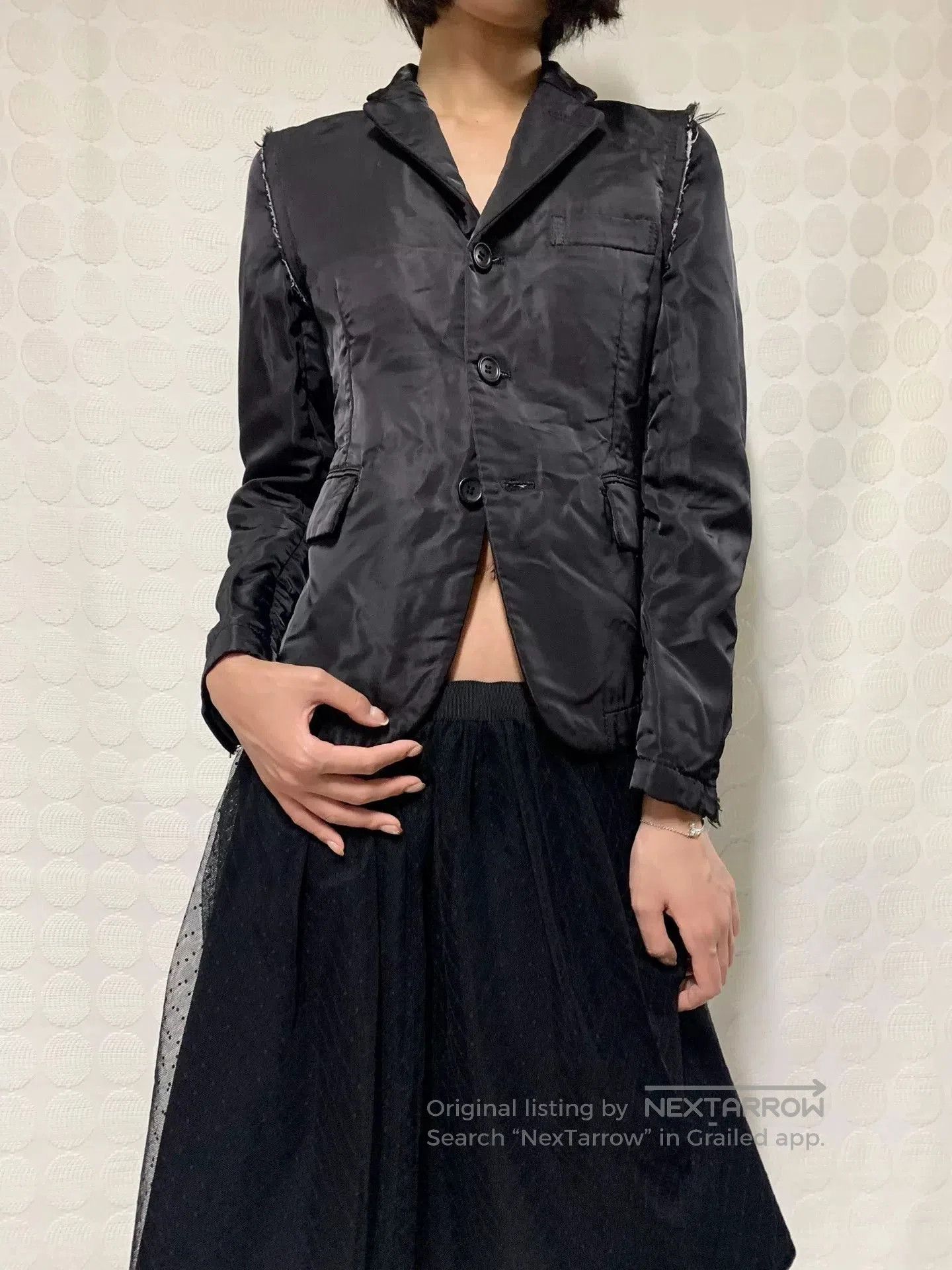 Comme des Garcons CDG Black Deconstructed Blazer XXS. Size US XXS / EU 40 - 1 Thumbnail