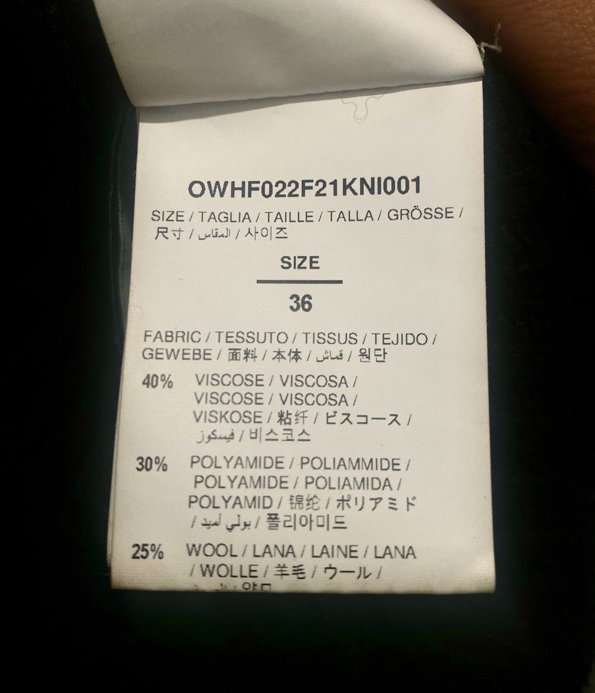 Off-White Off-White turtleneck long sleeve wool sweater Size M / US 6-8 / IT 42-44 - 5 Thumbnail