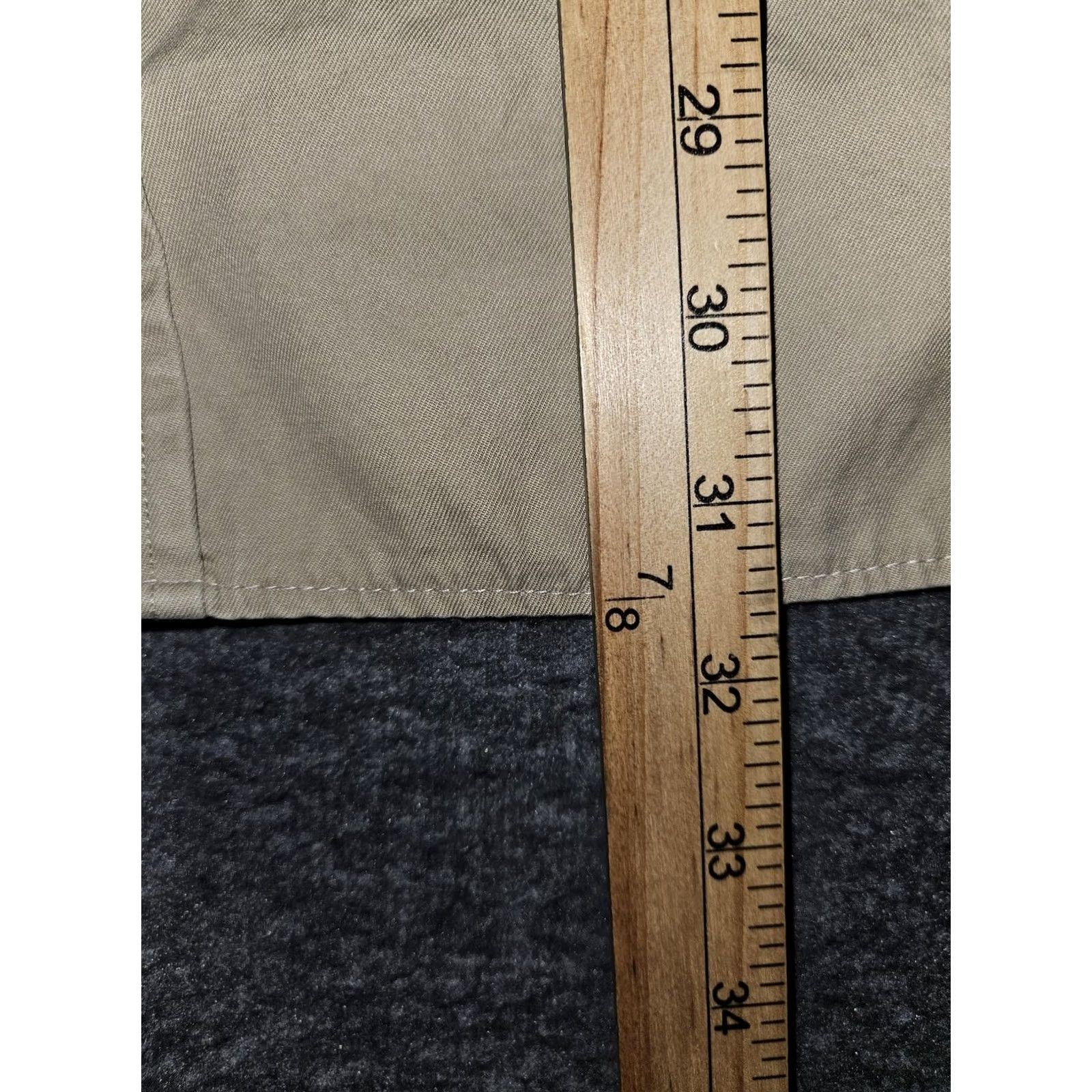 Polo Ralph Lauren Polo Ralph Lauren Shirt Dress Womens 4 Beige Short Sleeve Belted Cotton Twill Size S / US 4 / IT 40 - 4 Thumbnail