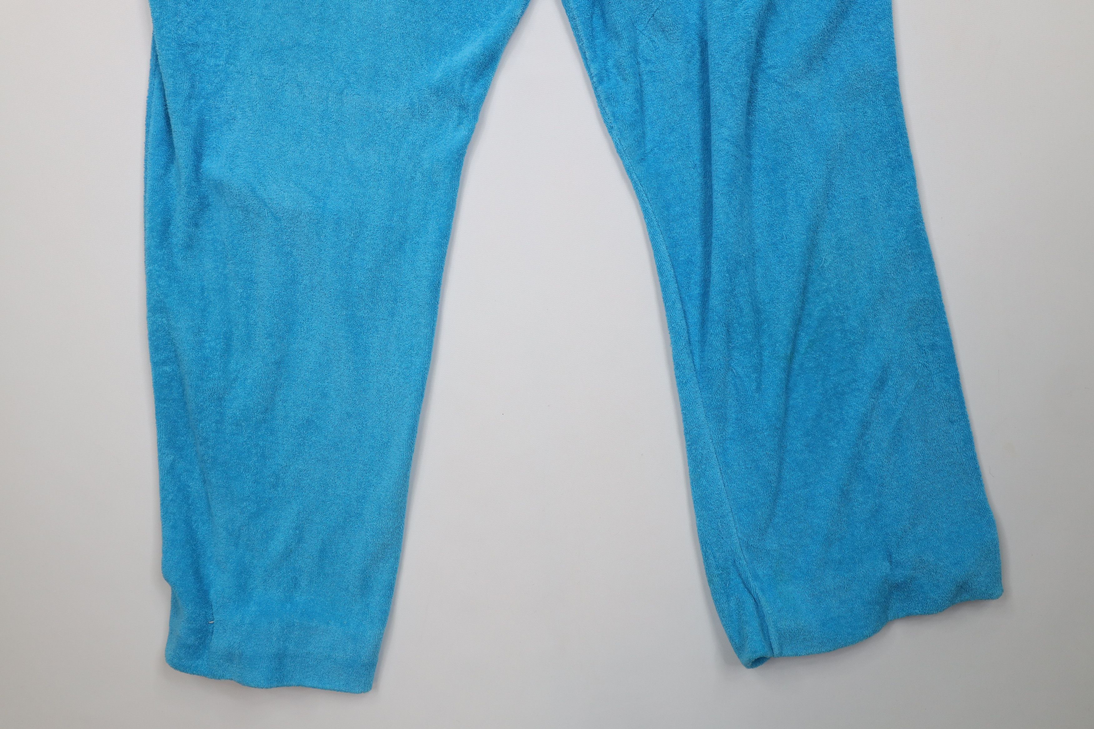 Vintage Vintage 70s Streetwear Terry Cloth Wide Leg Pants Blue USA Size 38" / US 16 / IT 52 - 14 Thumbnail
