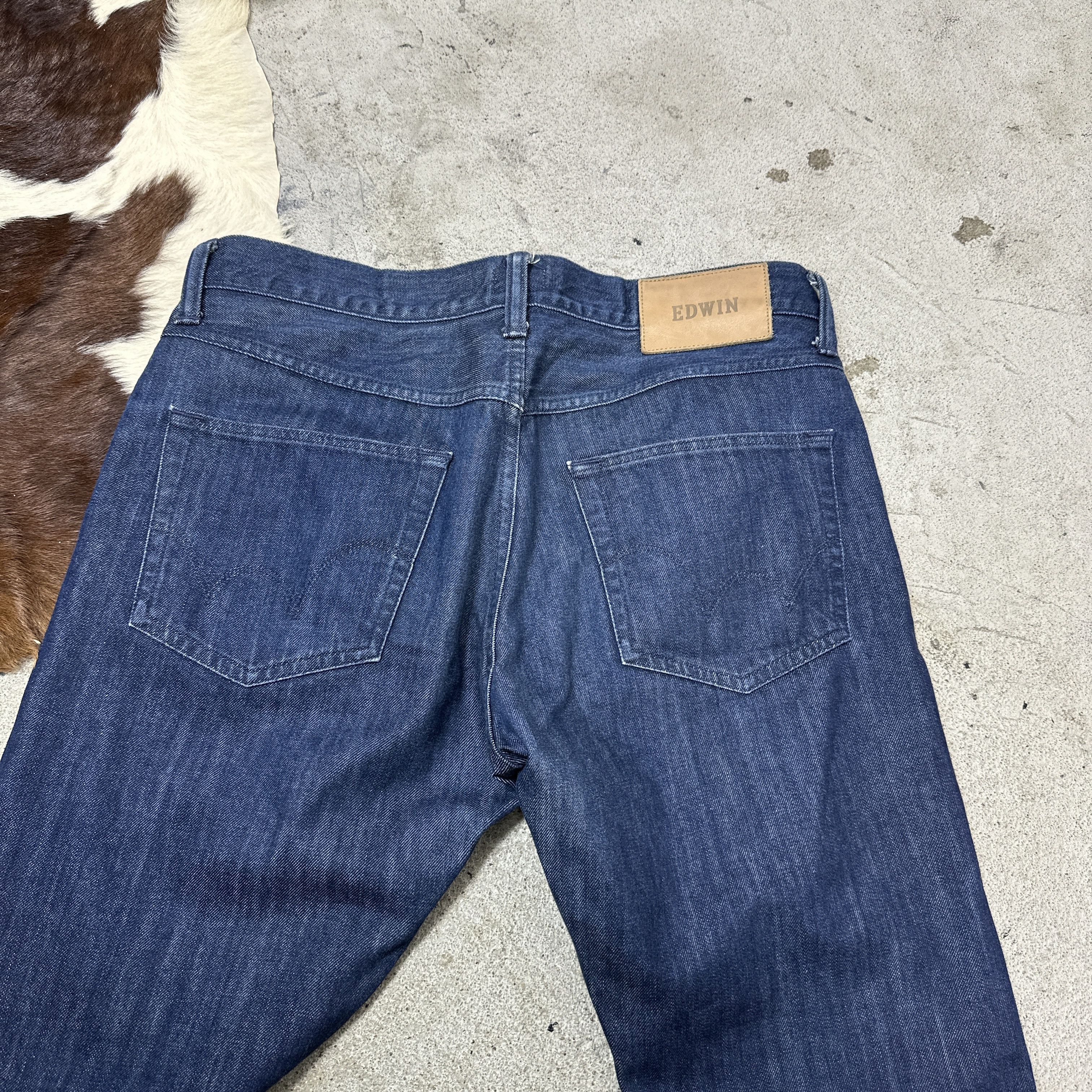 Edwin Vintage Denim Edwin Regular Tapered Skinny Jeans 00s Size US 33 - 2 Thumbnail