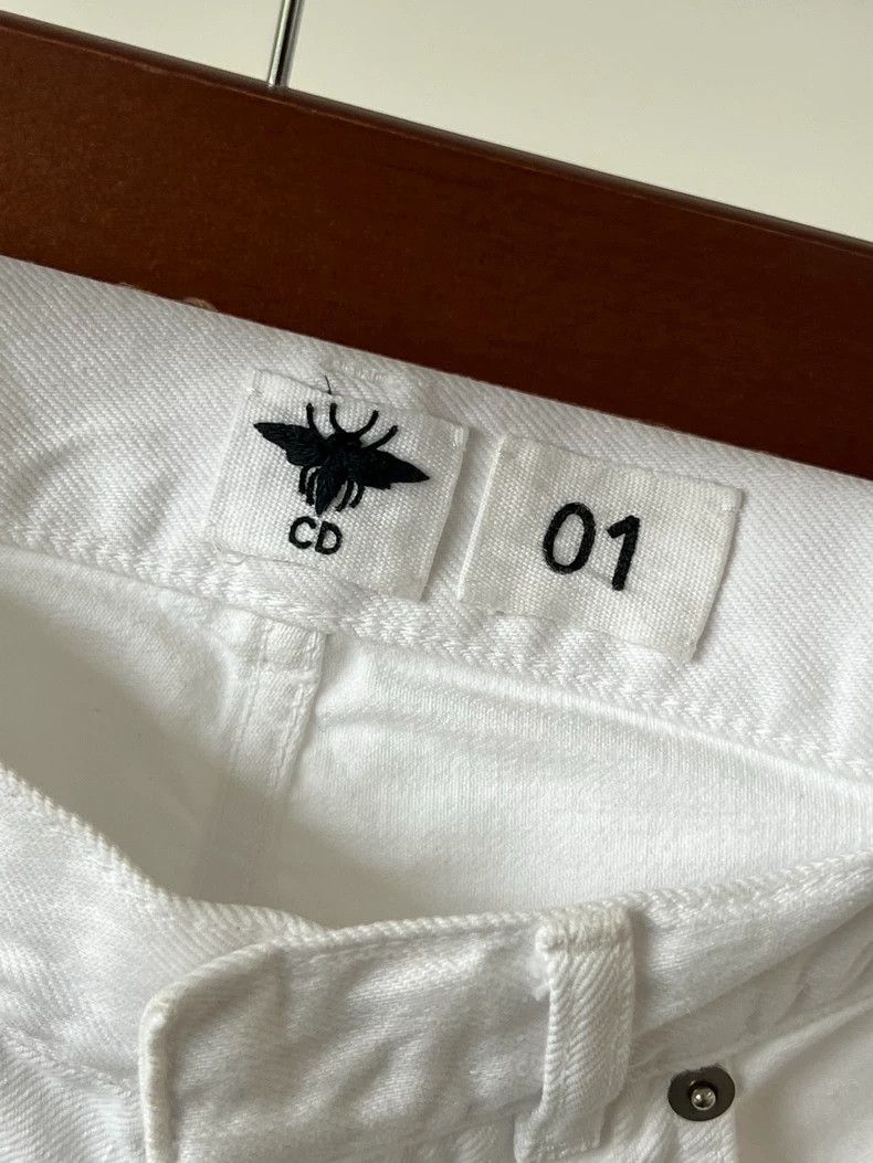 Dior Dior Size32 White old-fashioned cotton denim trousers Size 42" / US 20 - 3 Thumbnail