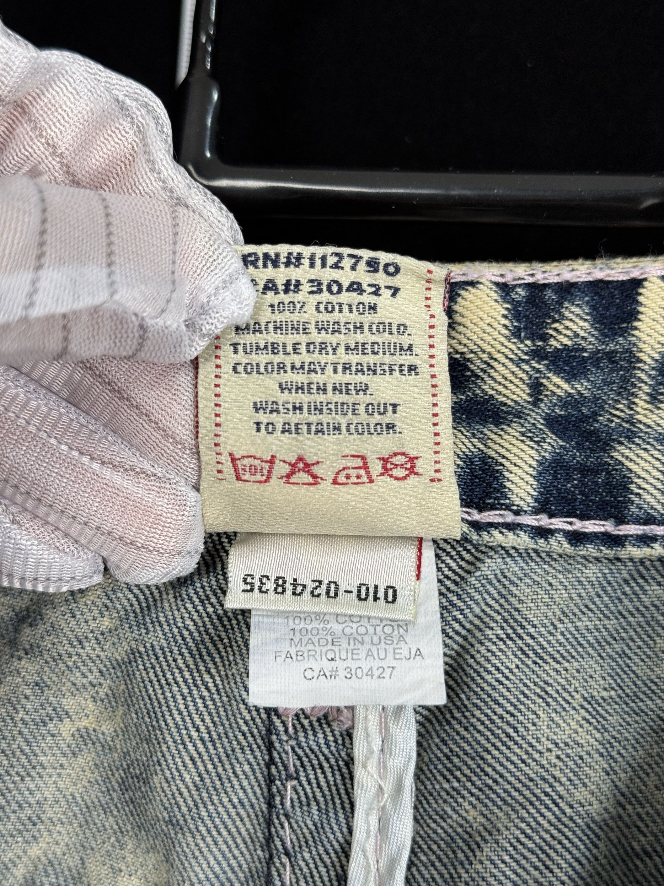 True Religion × Vintage UNWORN* THICK STITCHING HEAVY WASH TWO TONE STITCHING JEANS Size US 32 / EU 48 - 16 Thumbnail