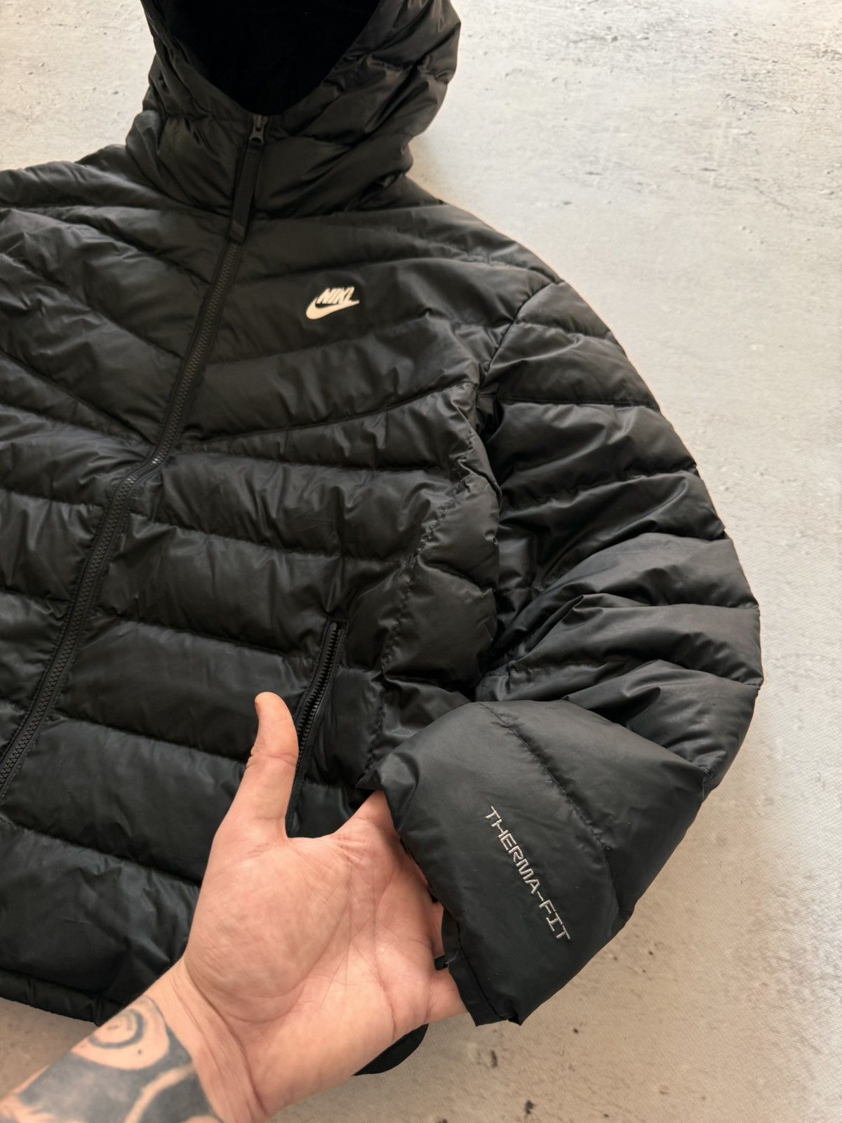 Nike × Nike ACG NIKE PUFFER DOWN BASIC LOGO OVERSIZE NYLON JACKET Size US XL / EU 56 / 4 - 3 Thumbnail