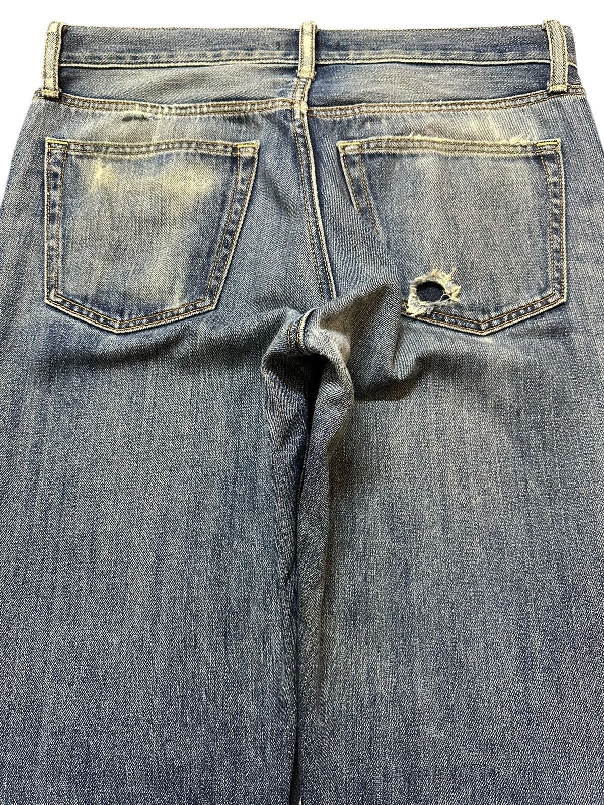 Uniqlo Vintage Japanese Uniqlo Faded Wash Distress Style Jeans Size US 34 / EU 50 - 5 Thumbnail