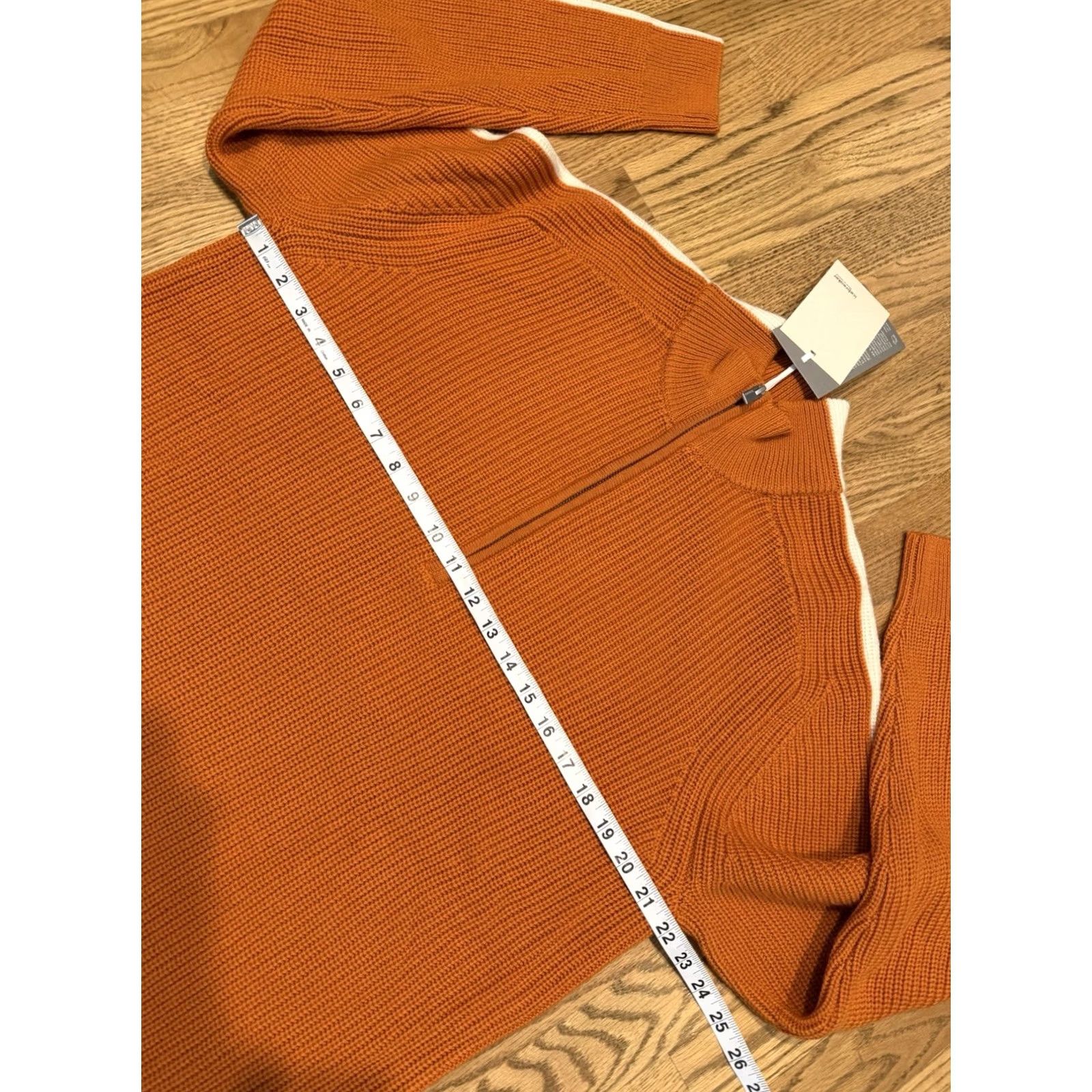 Icebreaker VINTAGE? No. Icebreaker Sweater XL Long Sleeve Orange Stripe 1/2 Zip Wool High Neck NWT Mens Pullover Winter Outdoor Size US XL / EU 56 / 4 - 6 Thumbnail