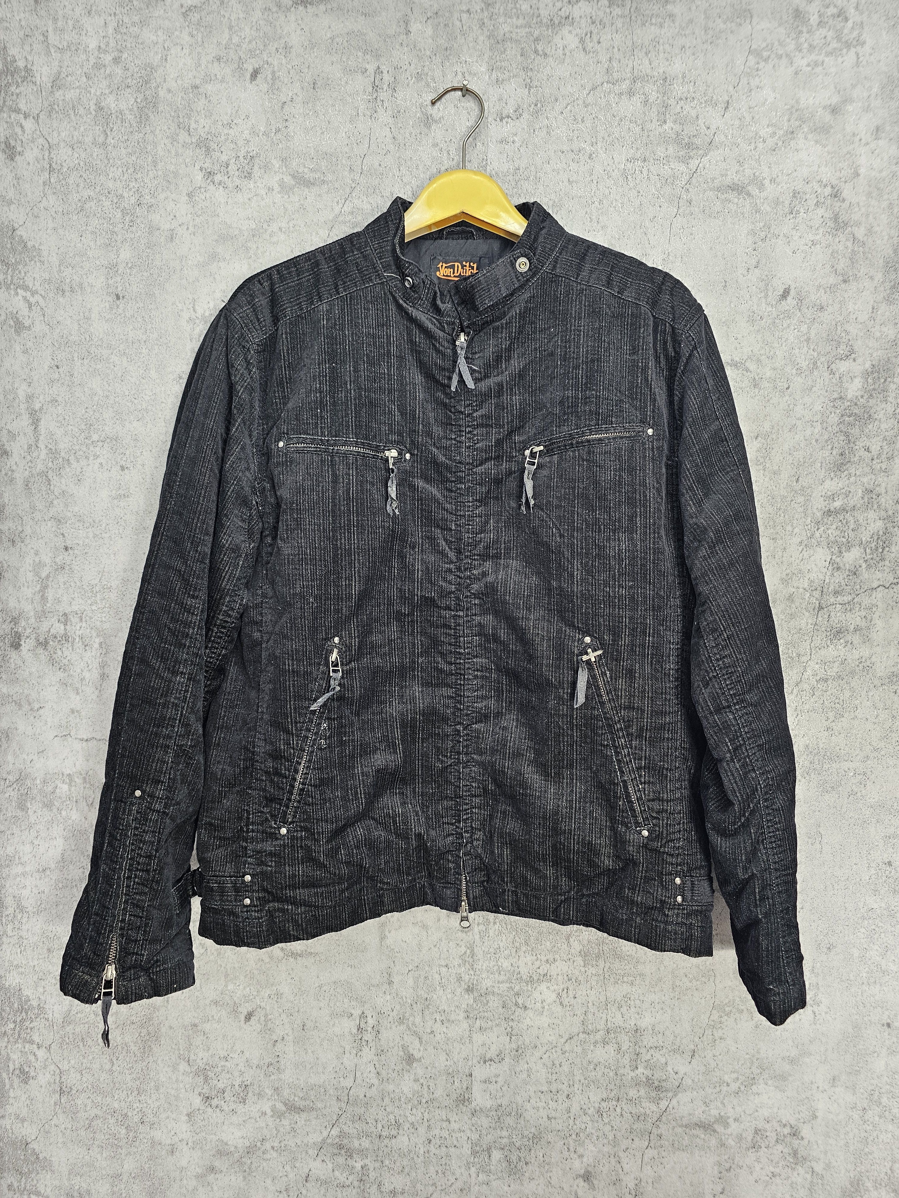 Other VON DUTCH Skull Corduroy Biker Motorcycles Jacket J0079 Size US M / EU 48-50 / 2 - 1 Thumbnail