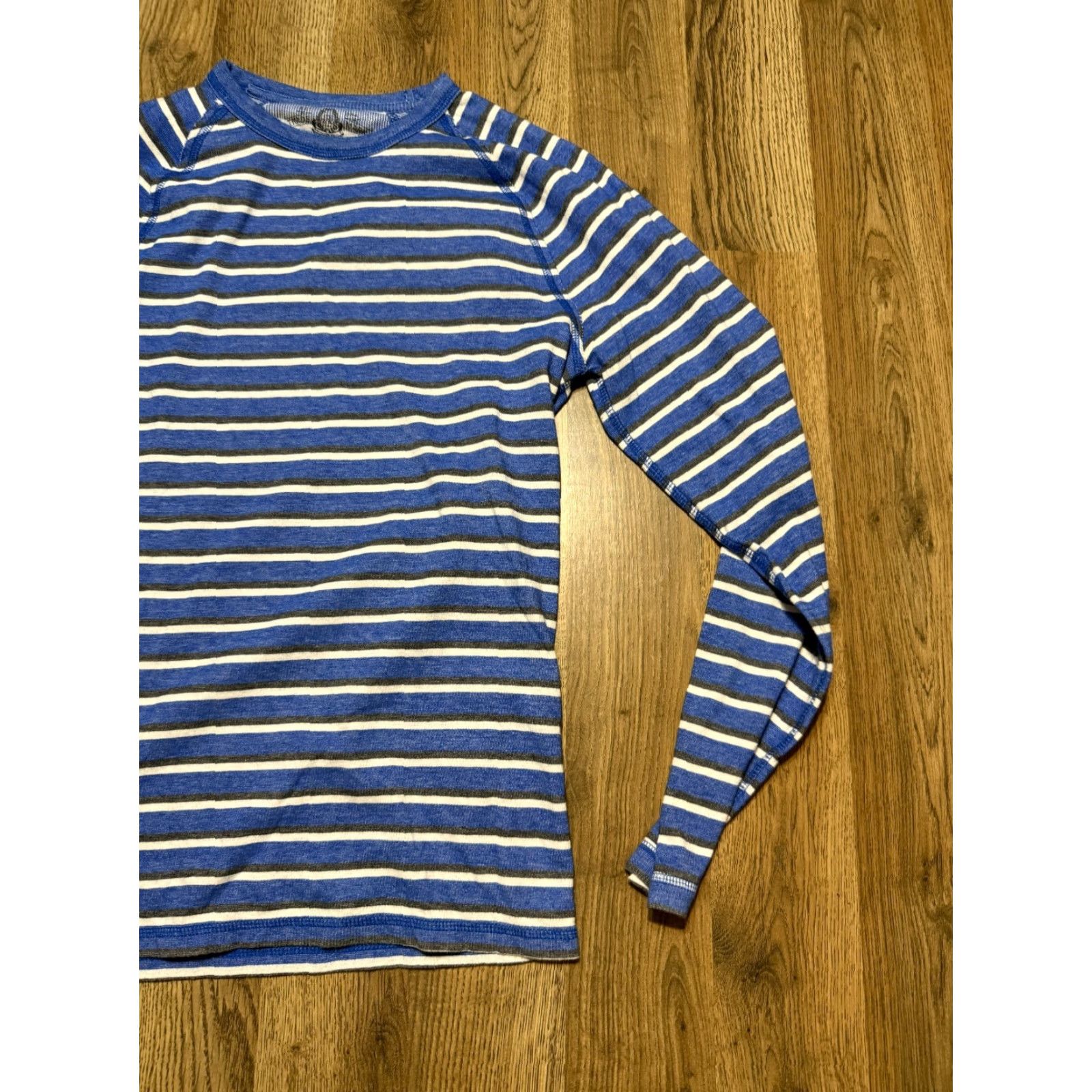 Vintage American Rag Shirt Men's M Blue Striped Long Sleeve Shirt Size US M / EU 48-50 / 2 - 4 Thumbnail