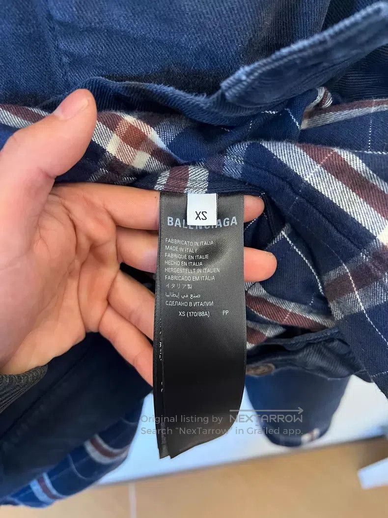 Balenciaga Balenciaga Patchwork Plaid Jacket Size US XS / EU 42 / 0 - 4 Thumbnail